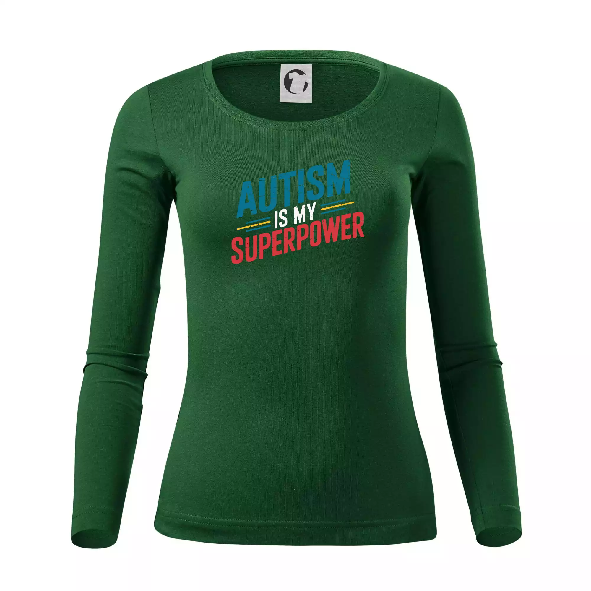 Šikmý nápis Autism is my superpower