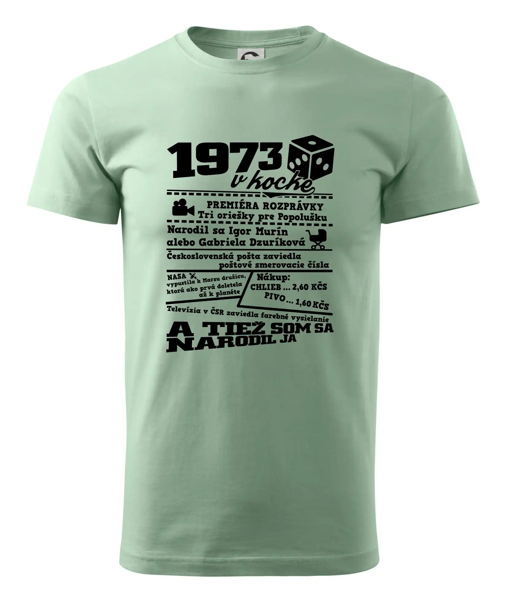 1973 v kocke - Pánske tričko nižšej gramáže
