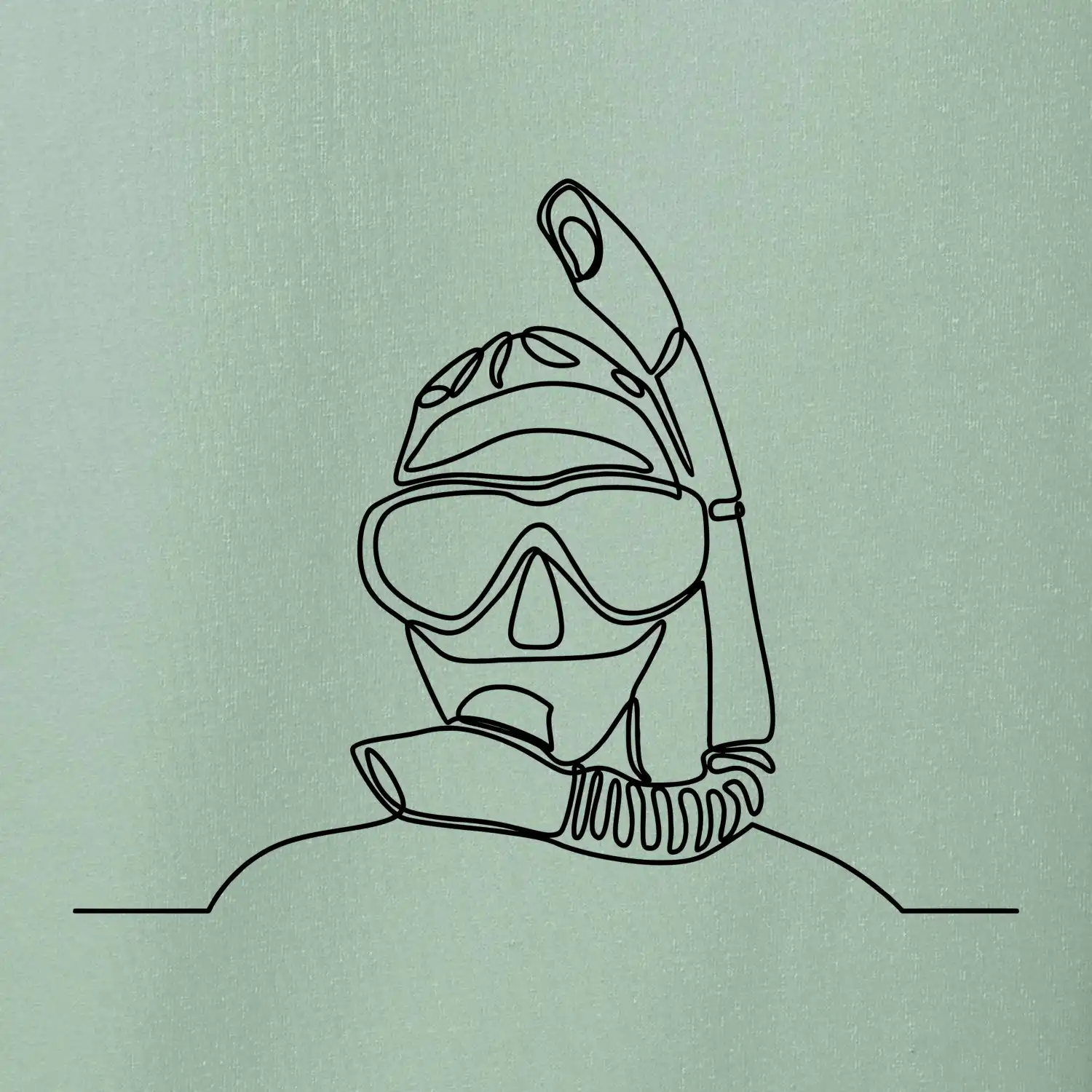 Potápěč jedním tahem