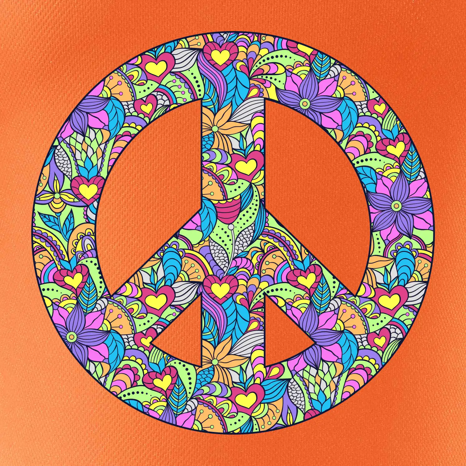 Peace symbol mandela