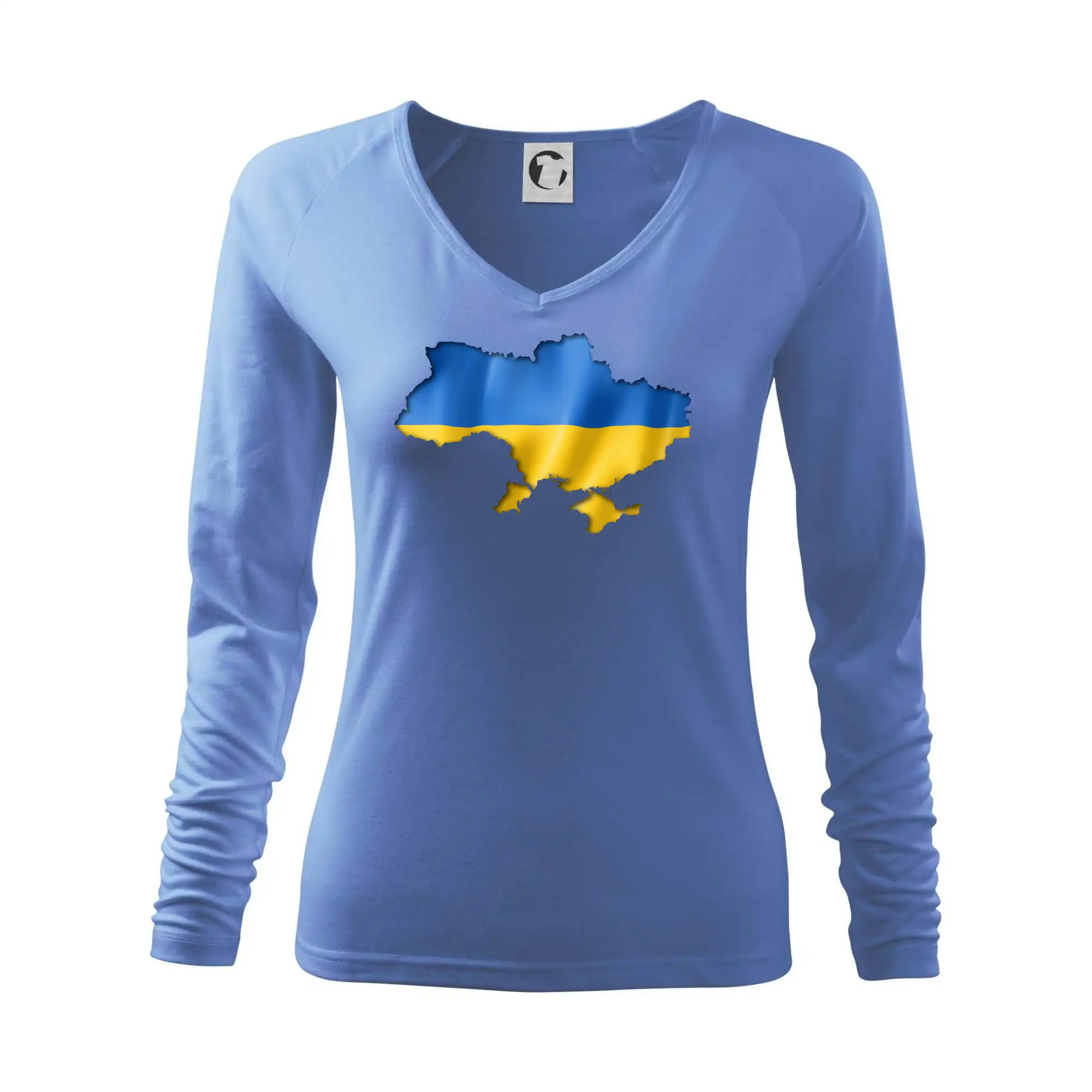 Ukrajina vlajka mapa