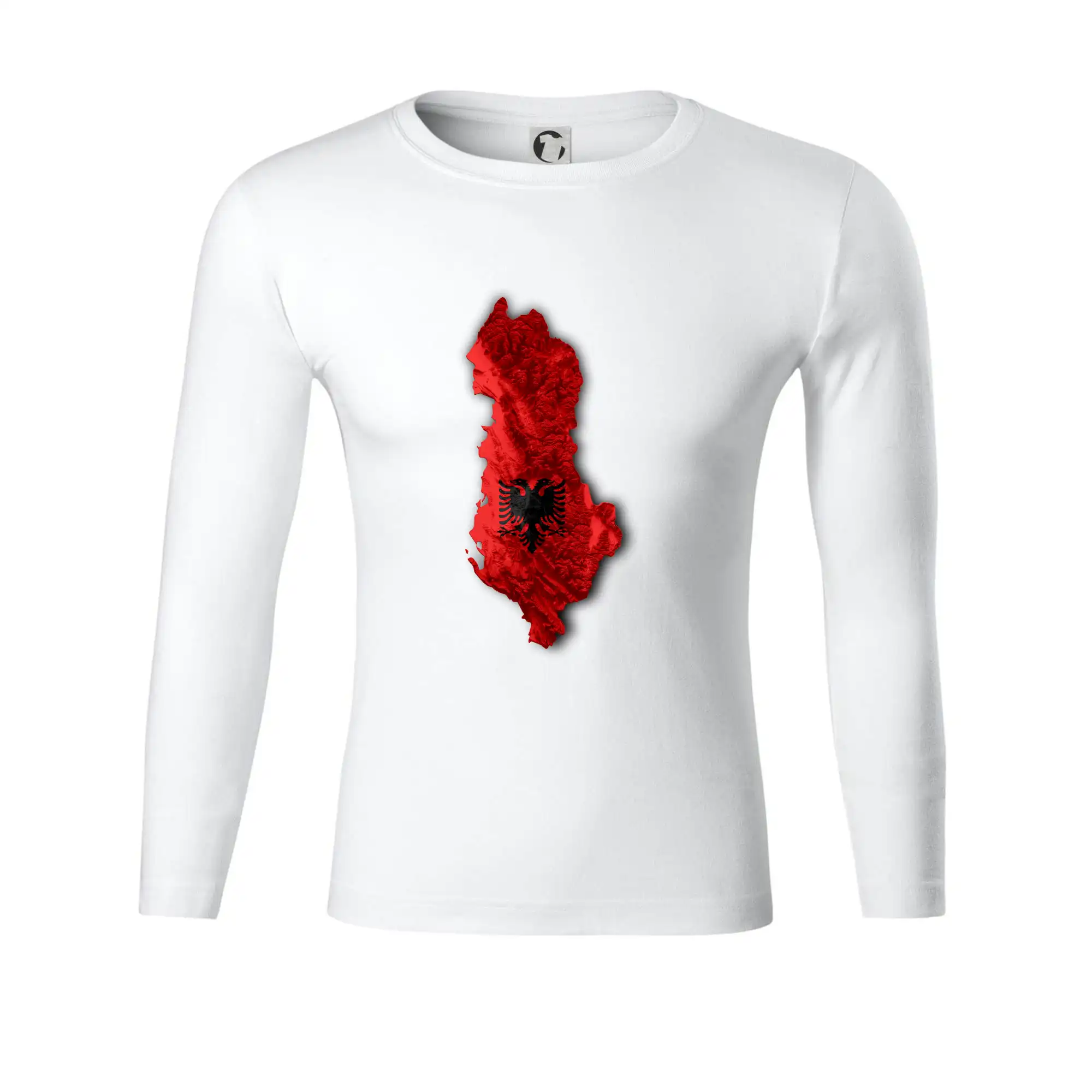 Mapa Albánie reliéf hor