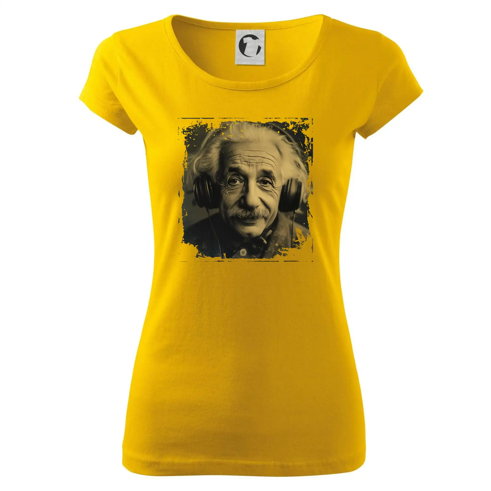 Albert se sluchátky