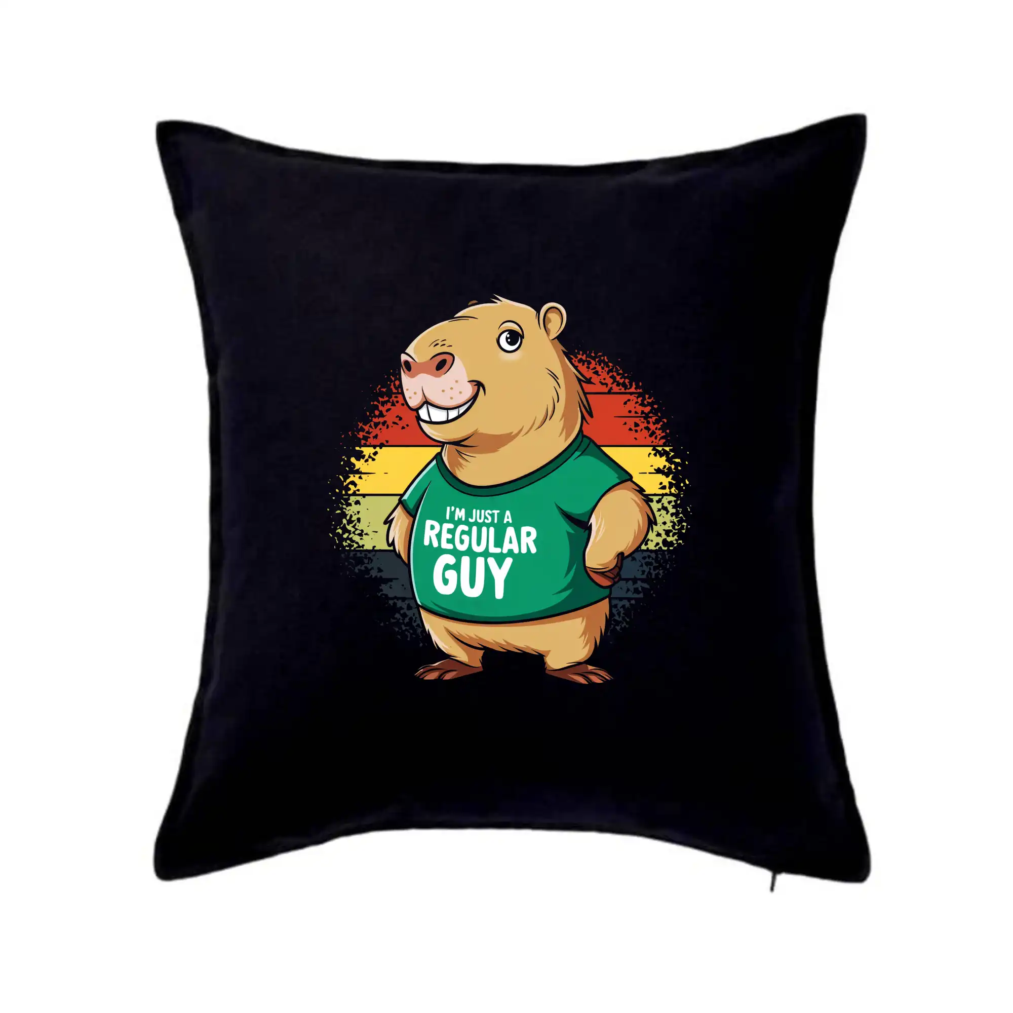 Tričká so zvieratami - Capybara I'm just a regular guy - Vankúš 50x50