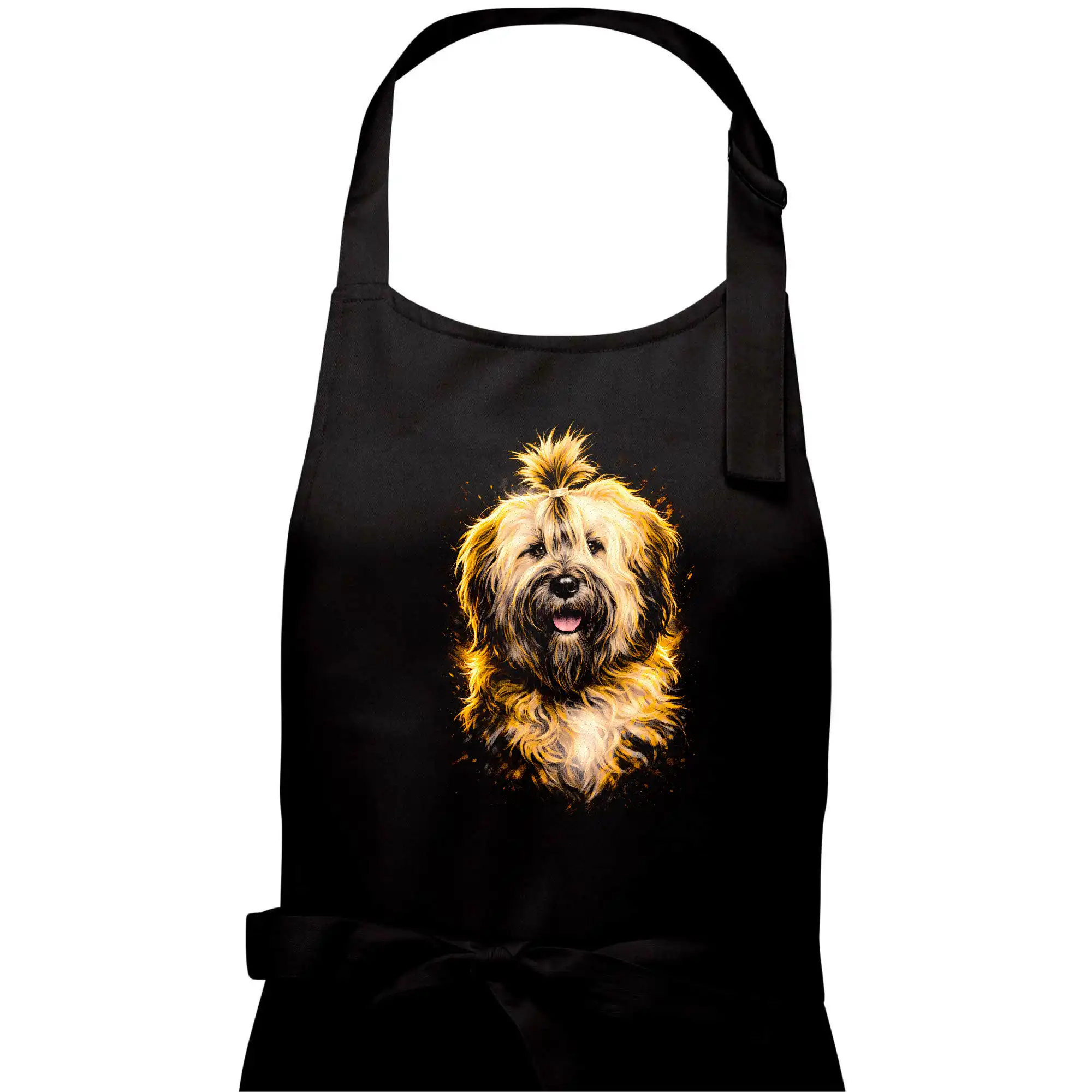 Obrázek polotón tibetský teriér běží