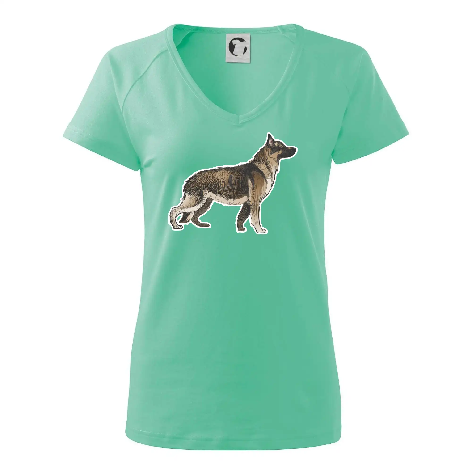 Německý ovčák - hnědý kreslený