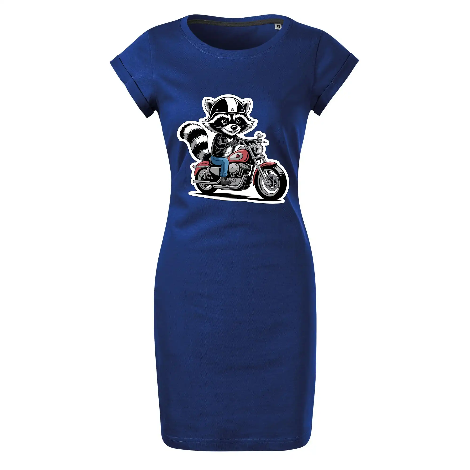 Mýval na motorce kreslený