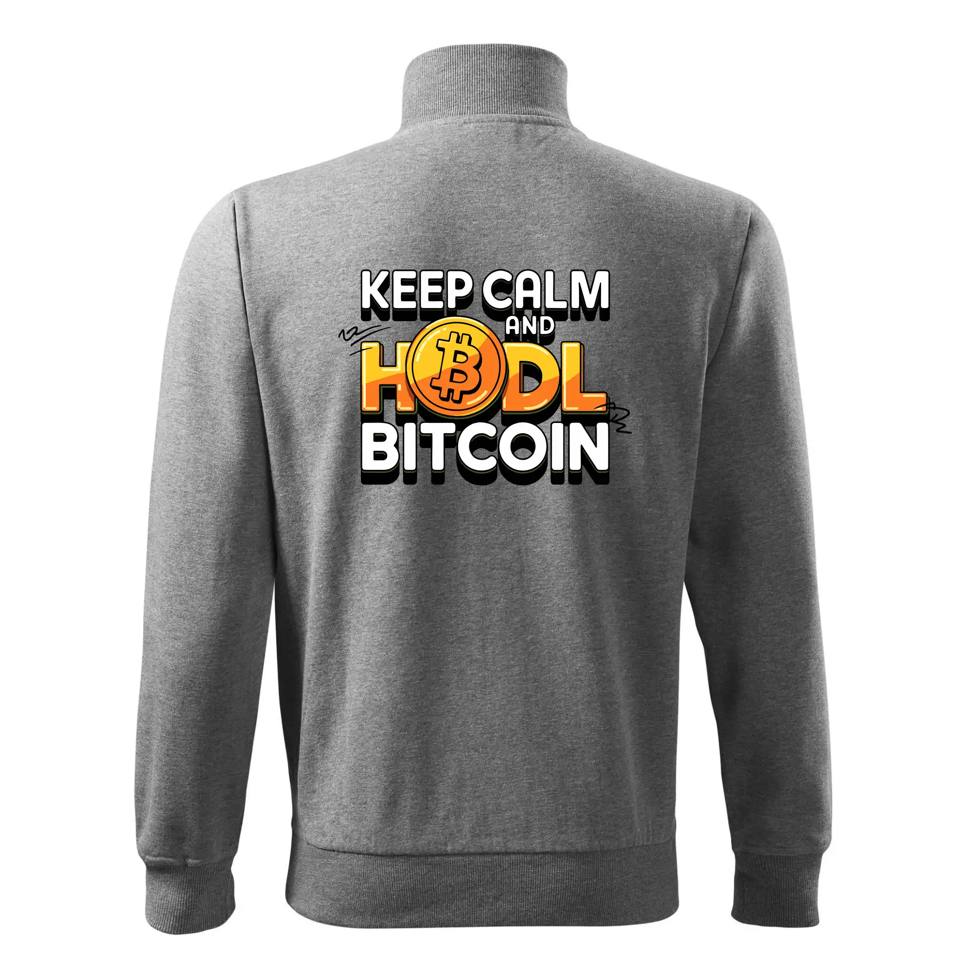 3D nápis Keep Calm and HODL Bitcoin