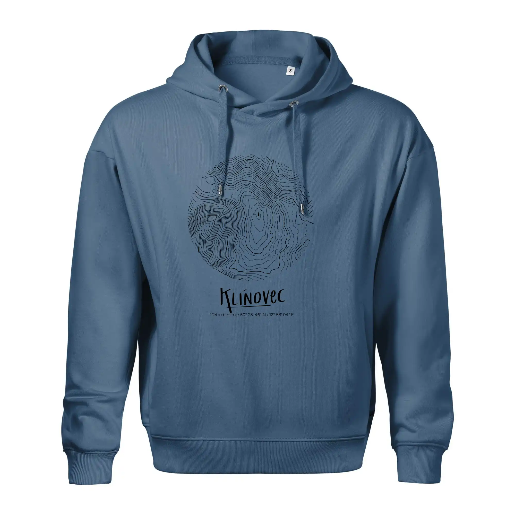 Klínovec - vrstevnice v kruhu