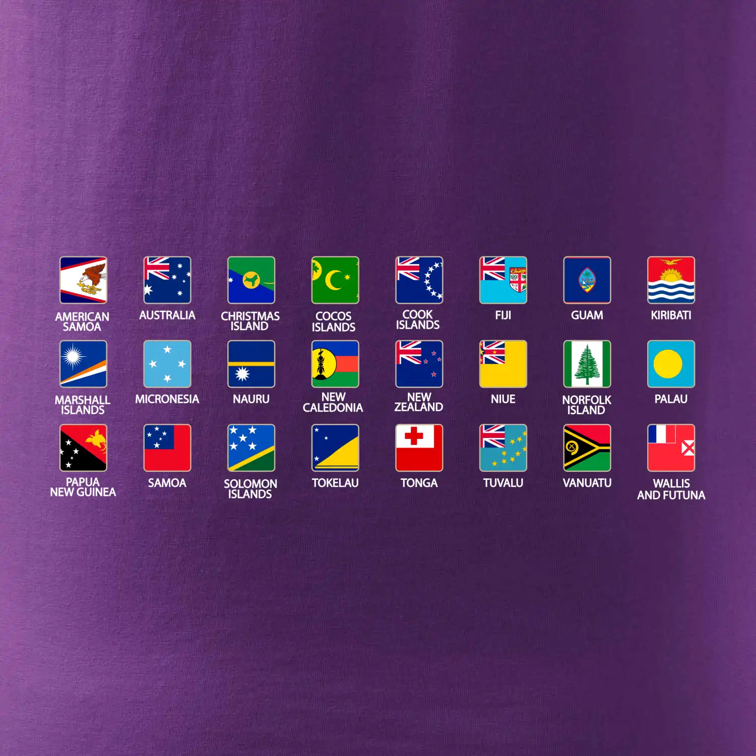 Vlajky států - Oceánie