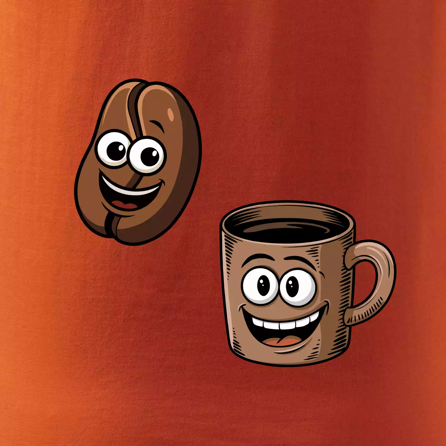 Parové triko - Hrnek a káva