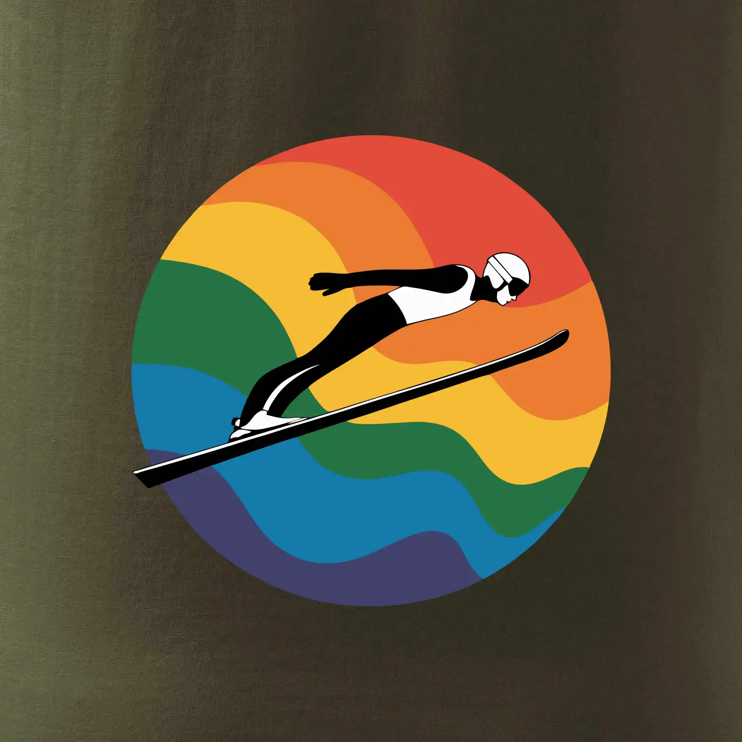 Skokan na lyžích v kruhu