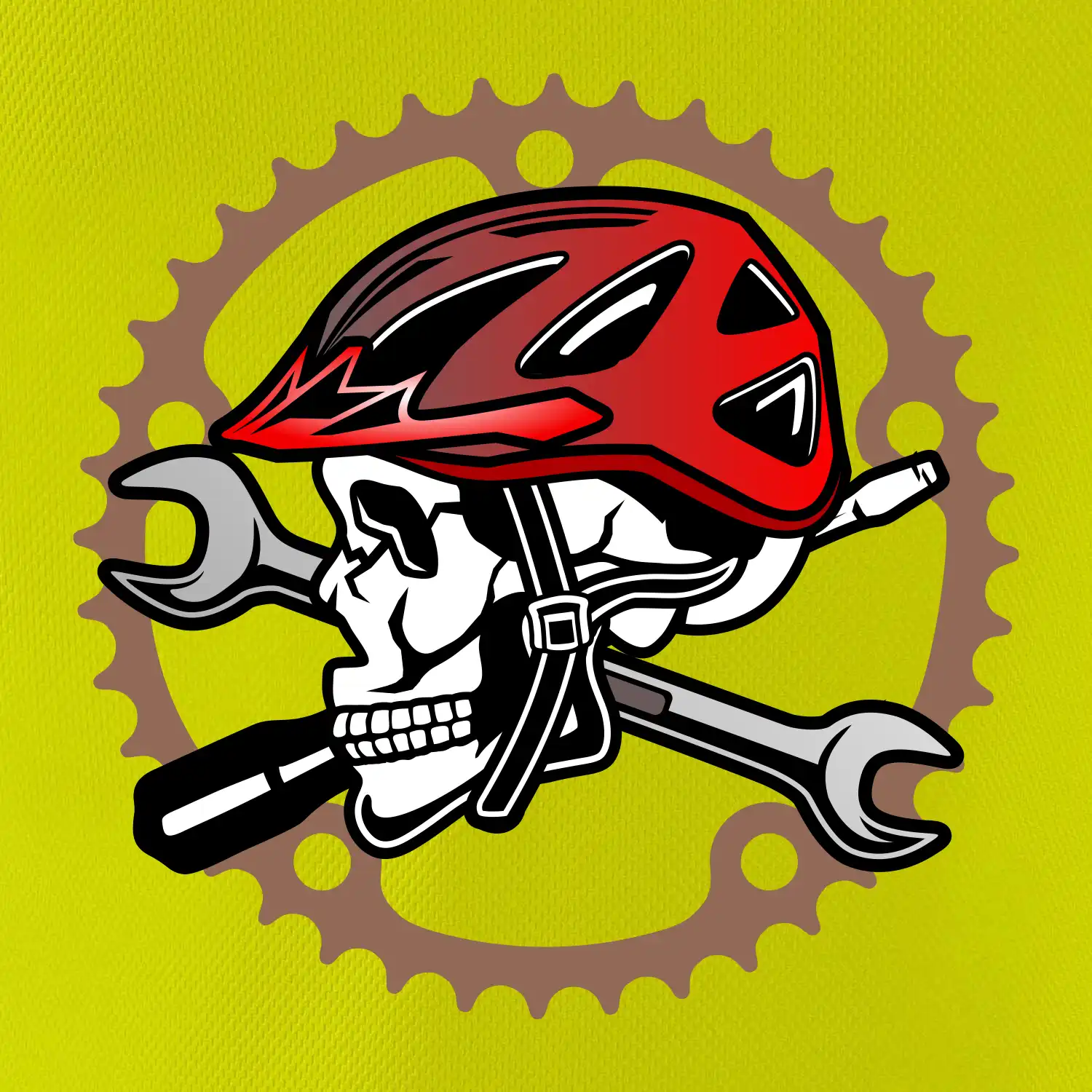 Lebka biker opravář