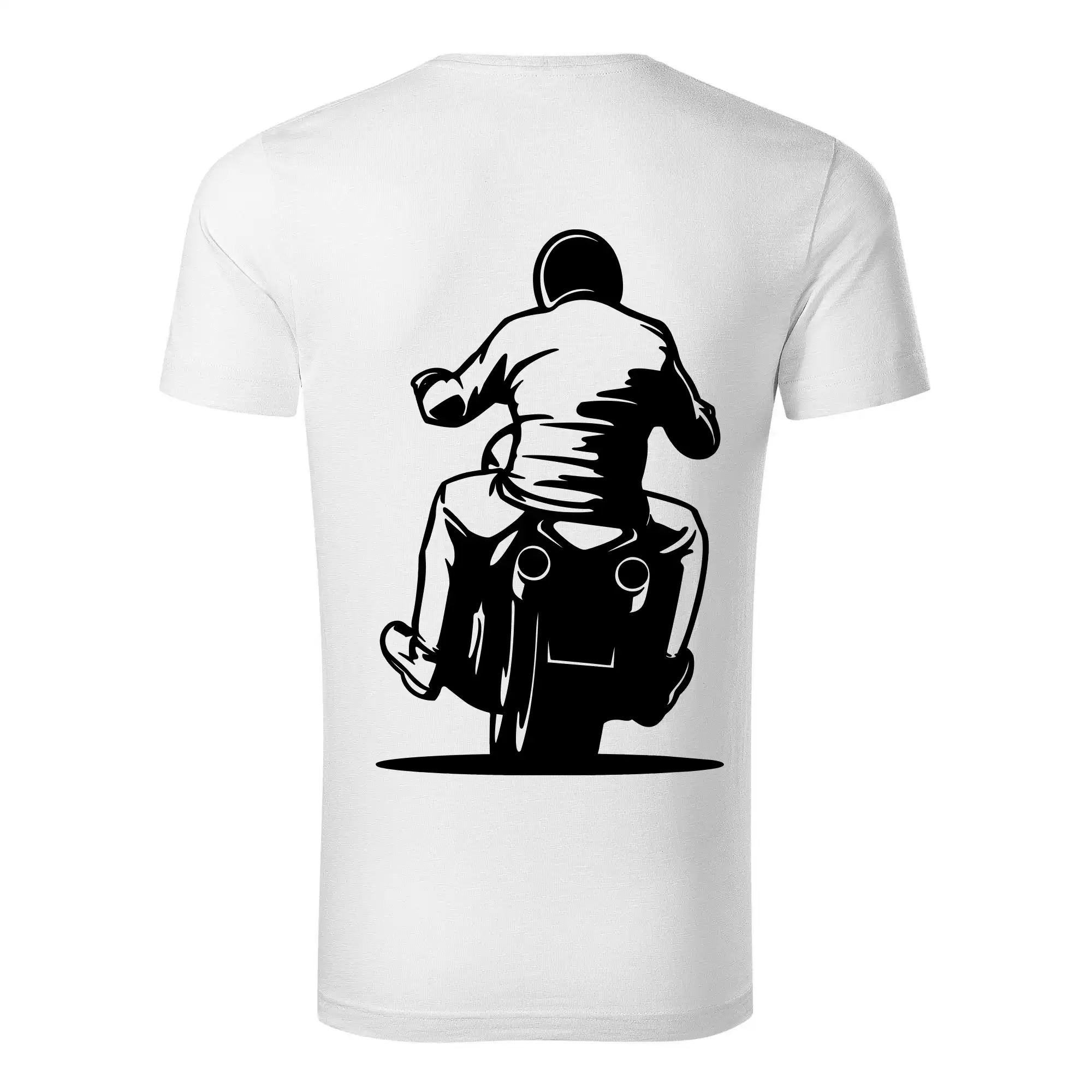 Chopper triko - Motorkář na zádech - chopper - Tričko z organickej bavlny