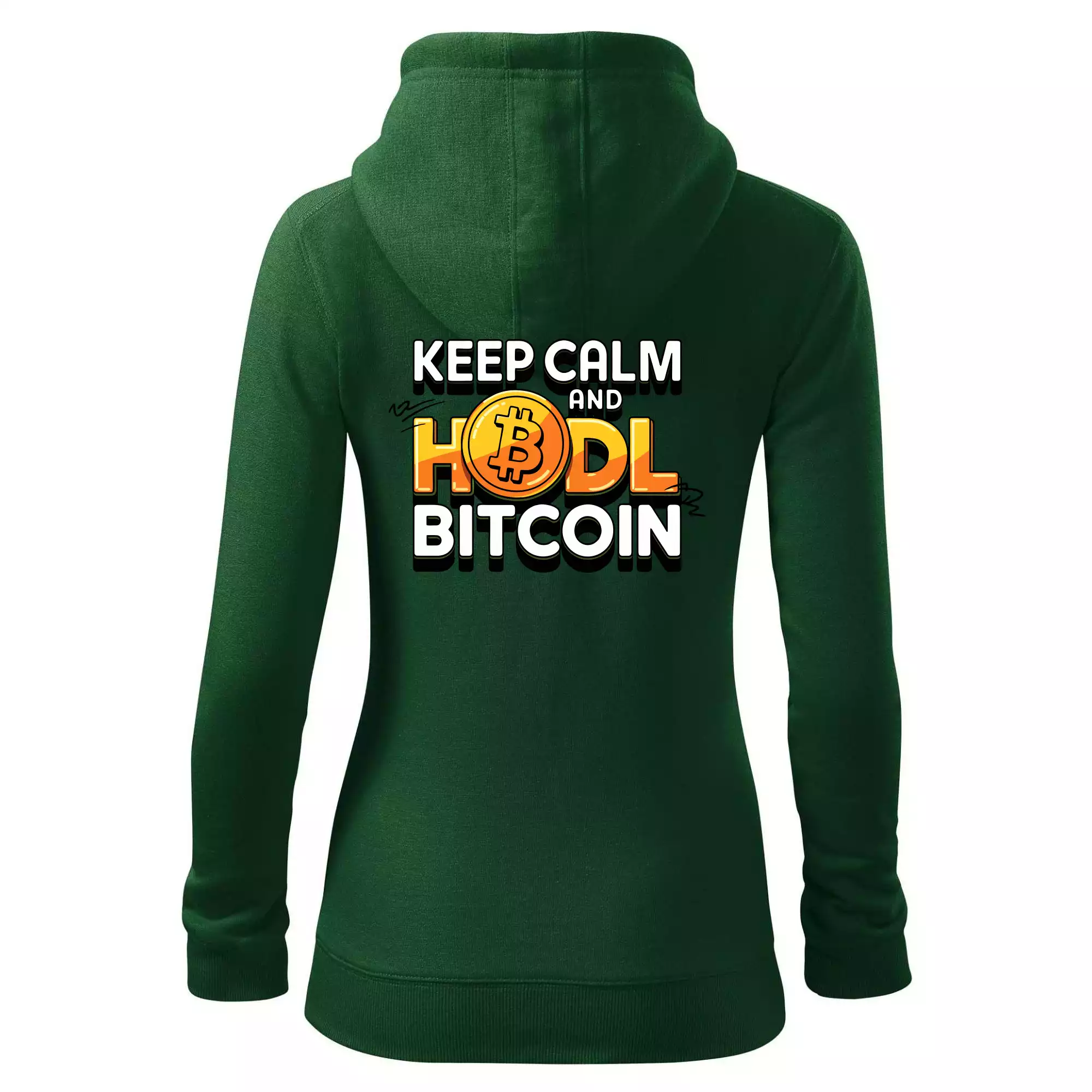 3D nápis Keep Calm and HODL Bitcoin