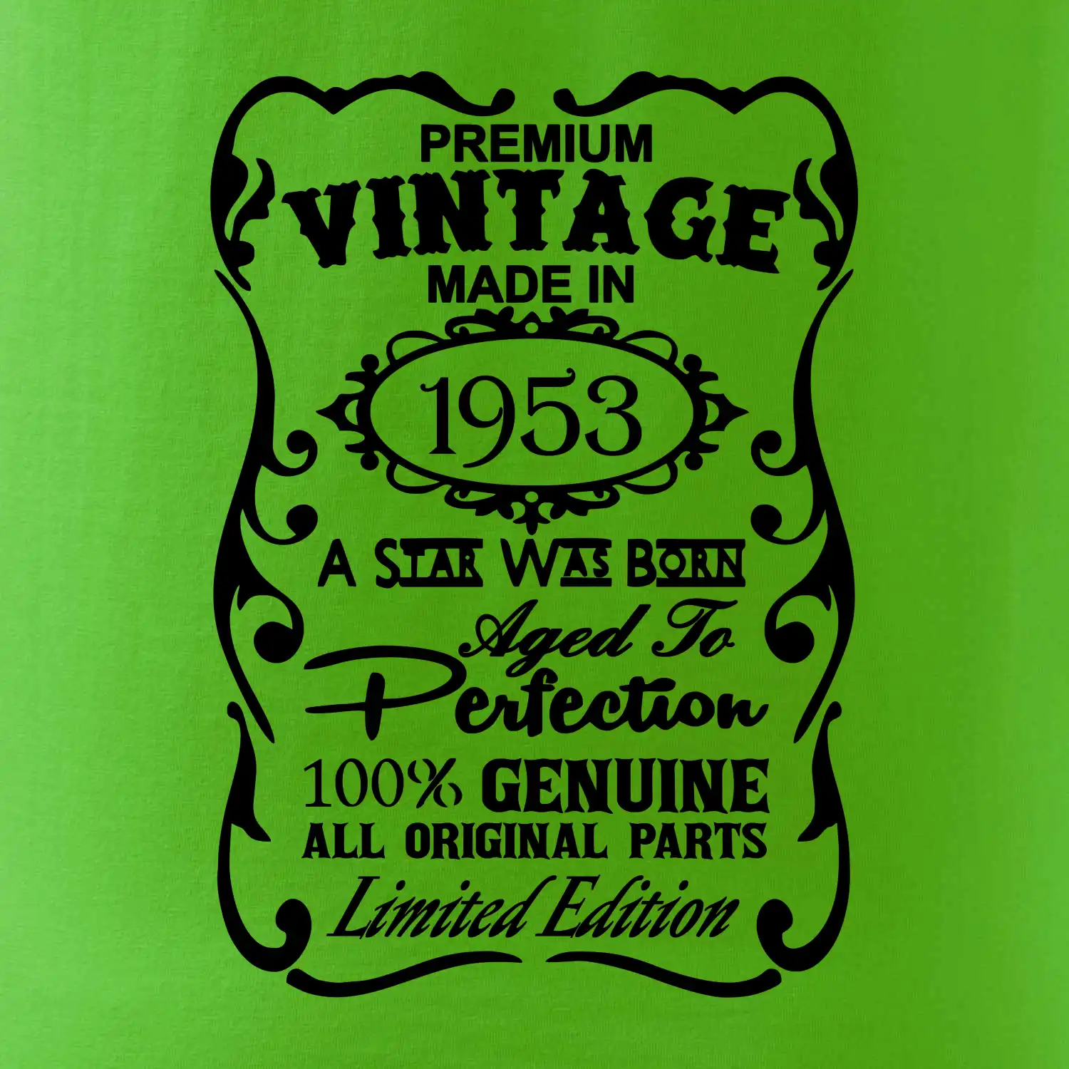 Vintage Etiketa - 1953