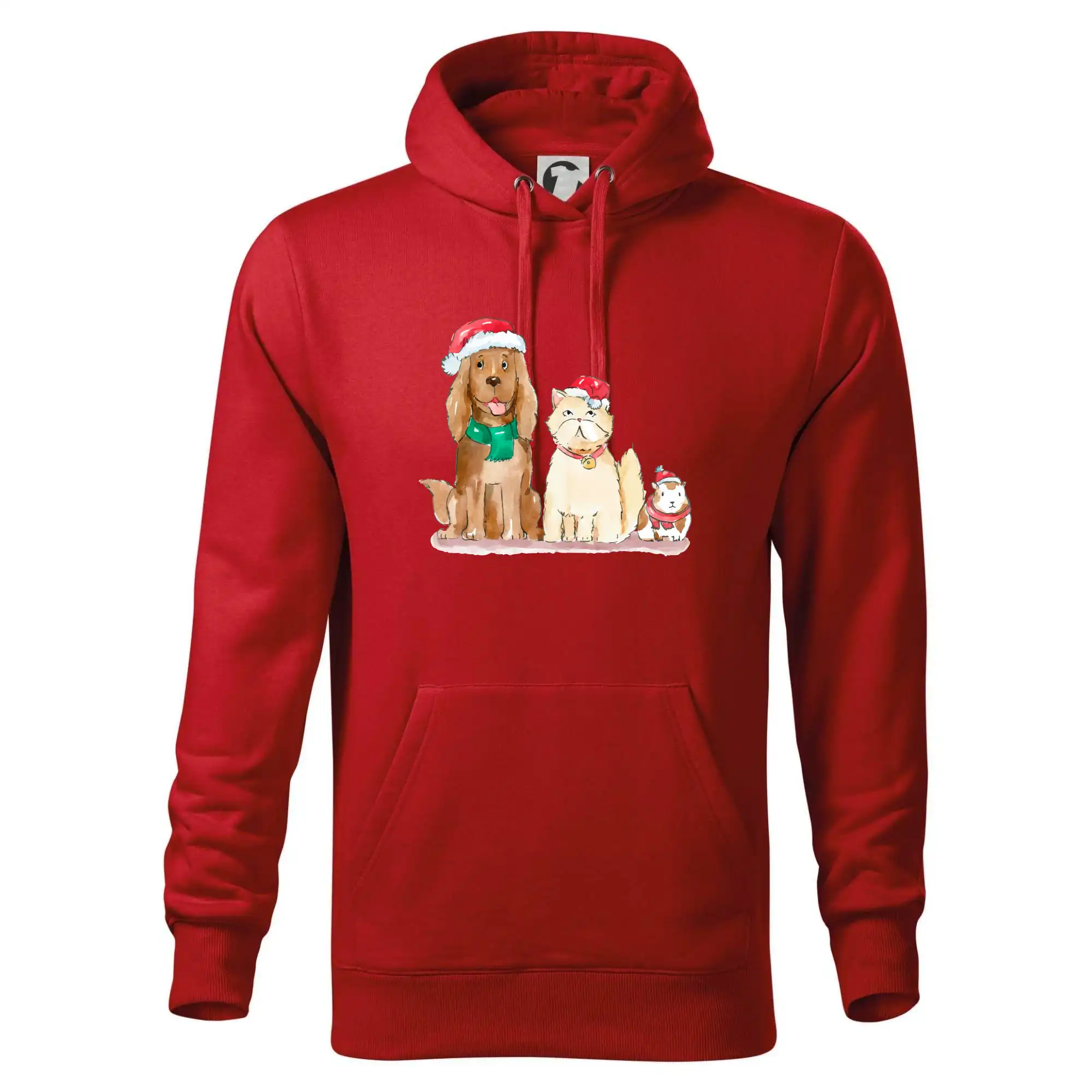 Veselé vánoce - pes, křeček a kočka