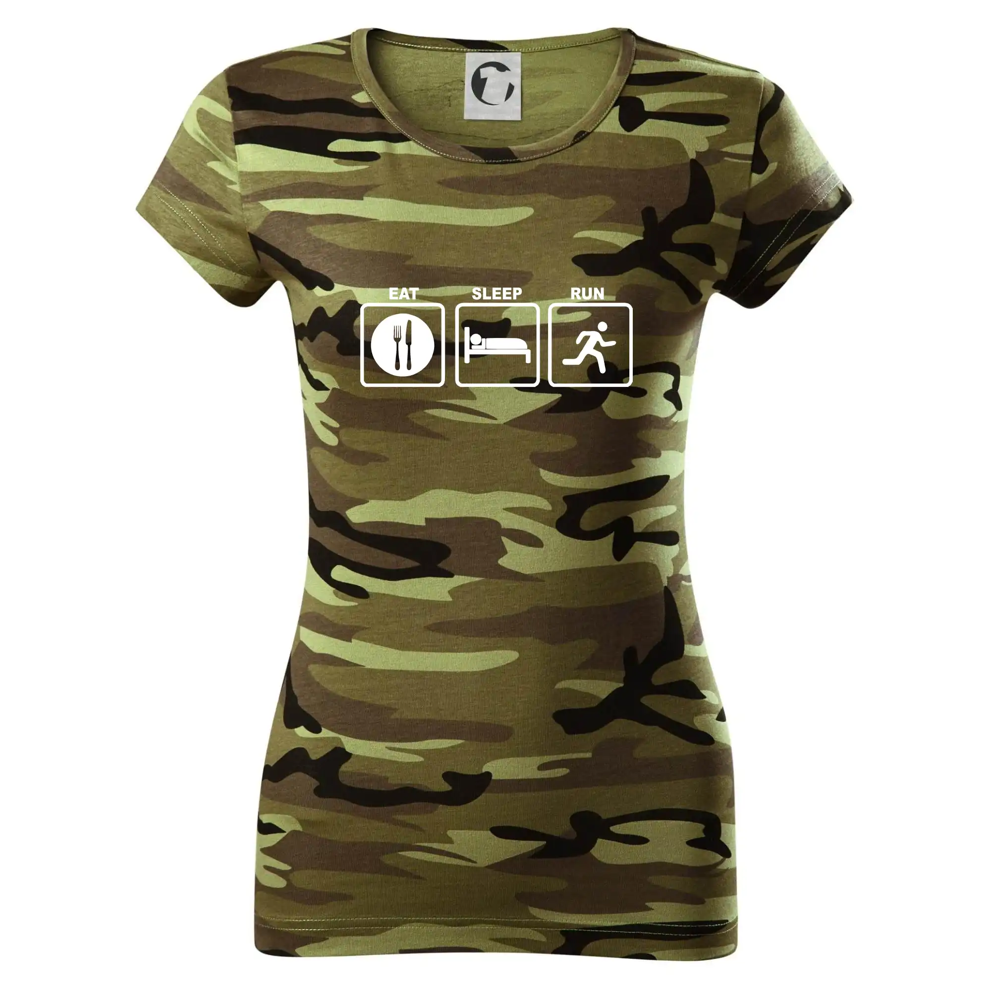 Eat sleep run čtverce