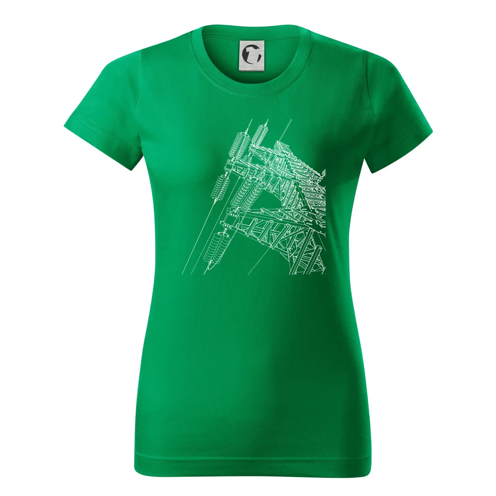 Nákres stožáru vysokého napětí