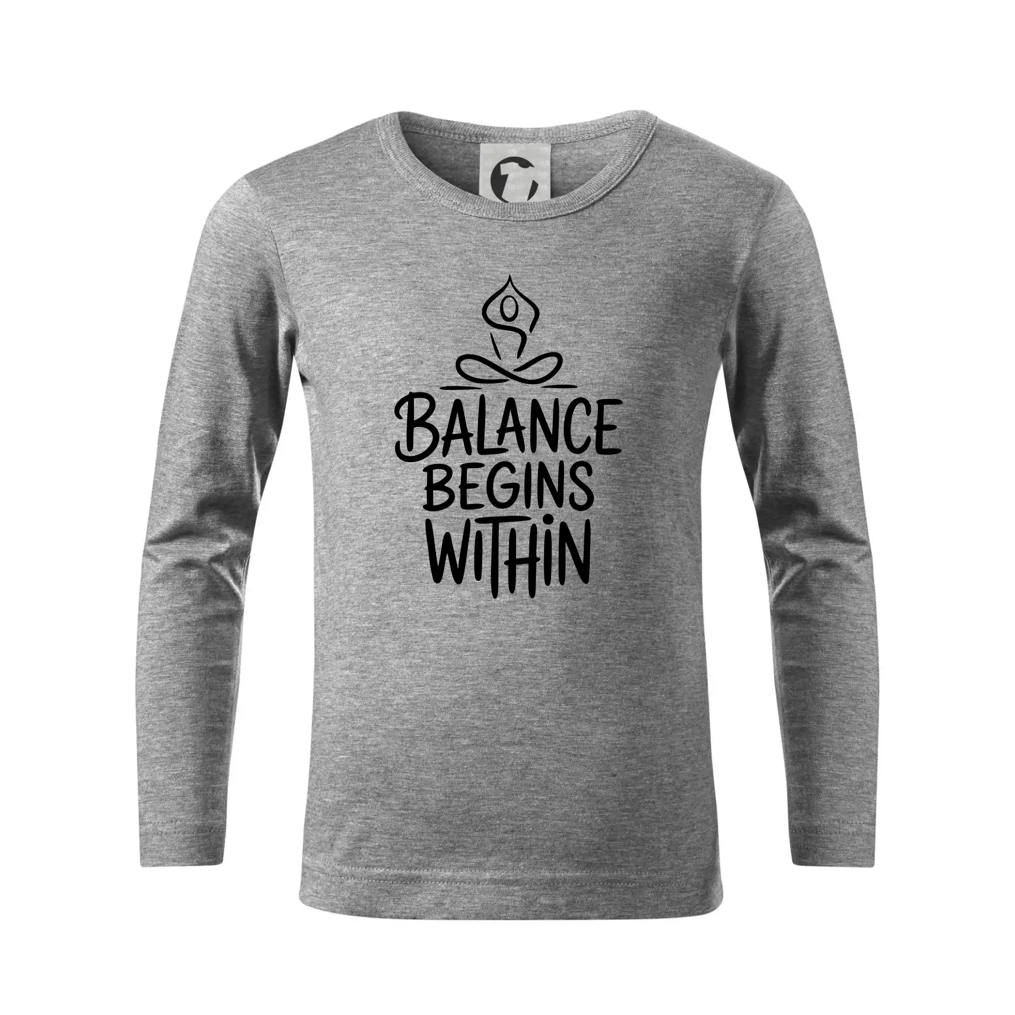 Balance begins within nápis