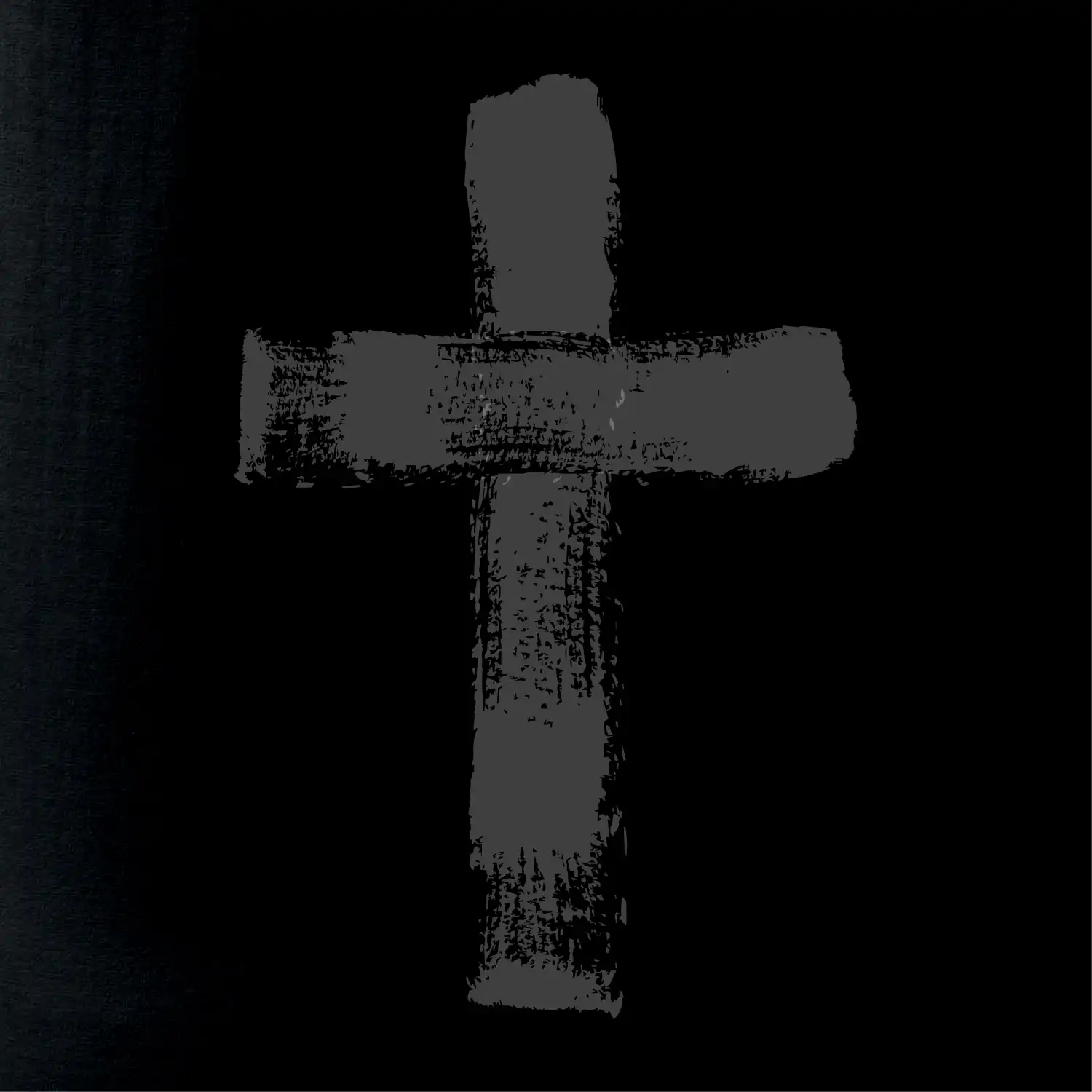 Jesus kříž štětcem