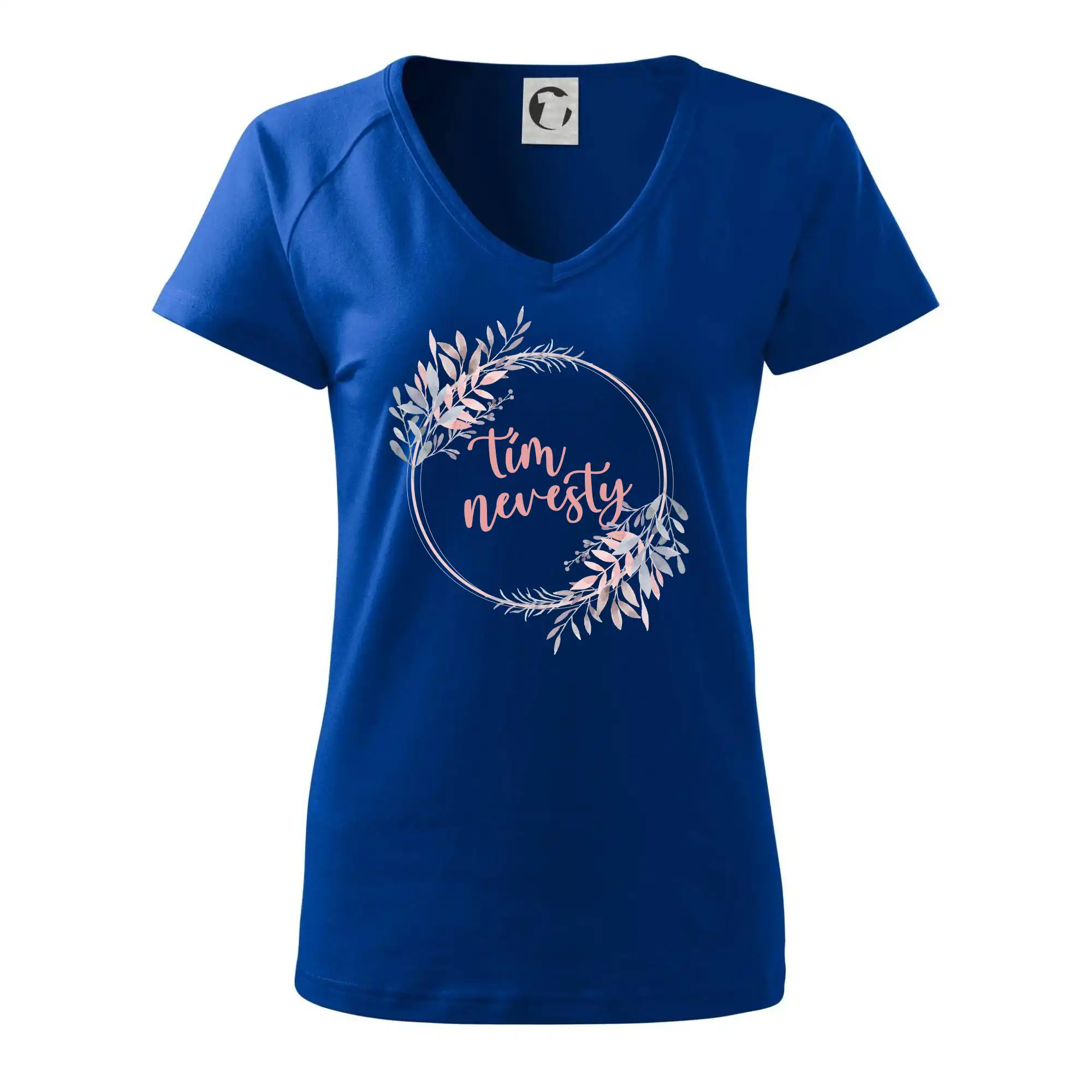 Tím nevesty kvetinový kruh ružový SK