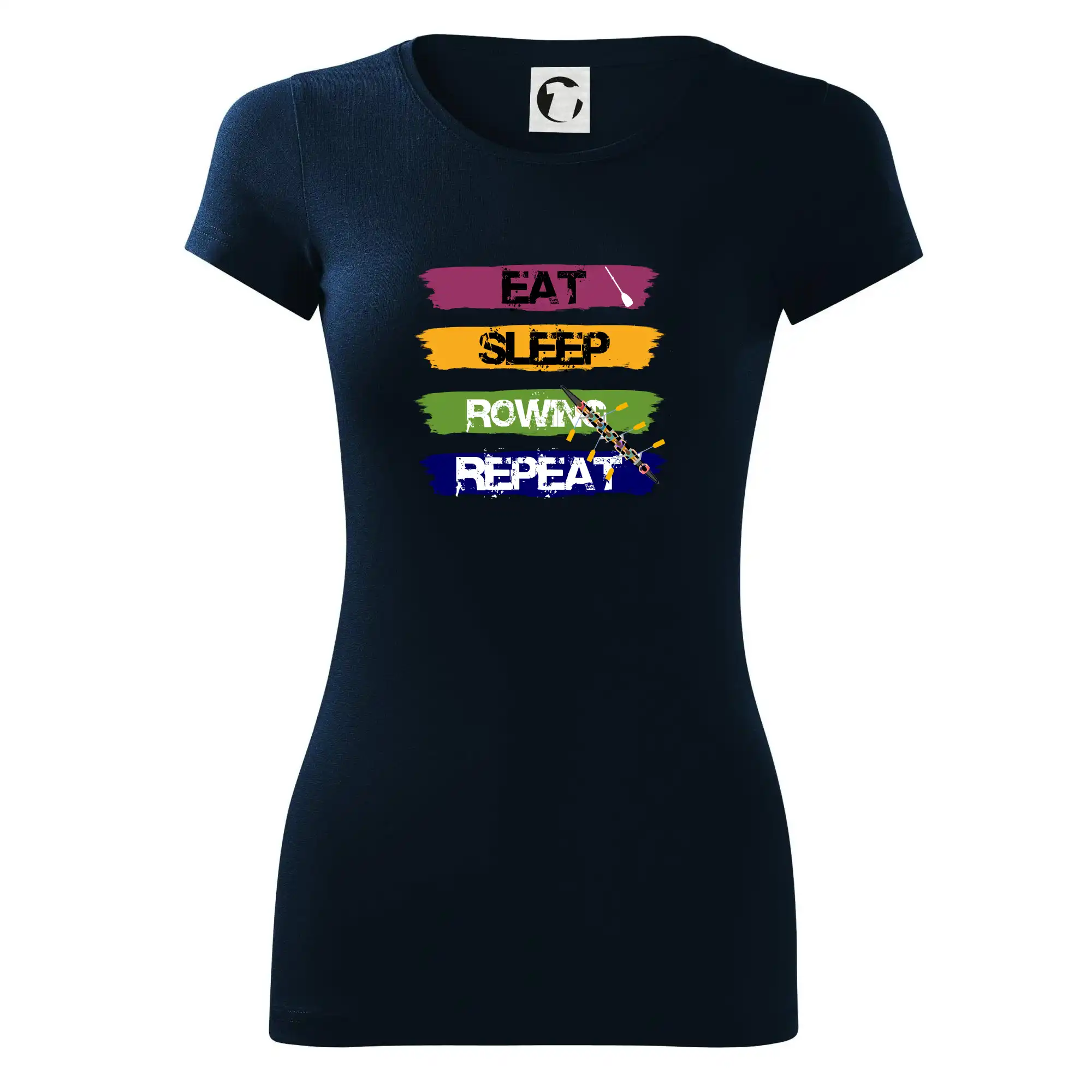 Eat sleep rowing repeat barevné