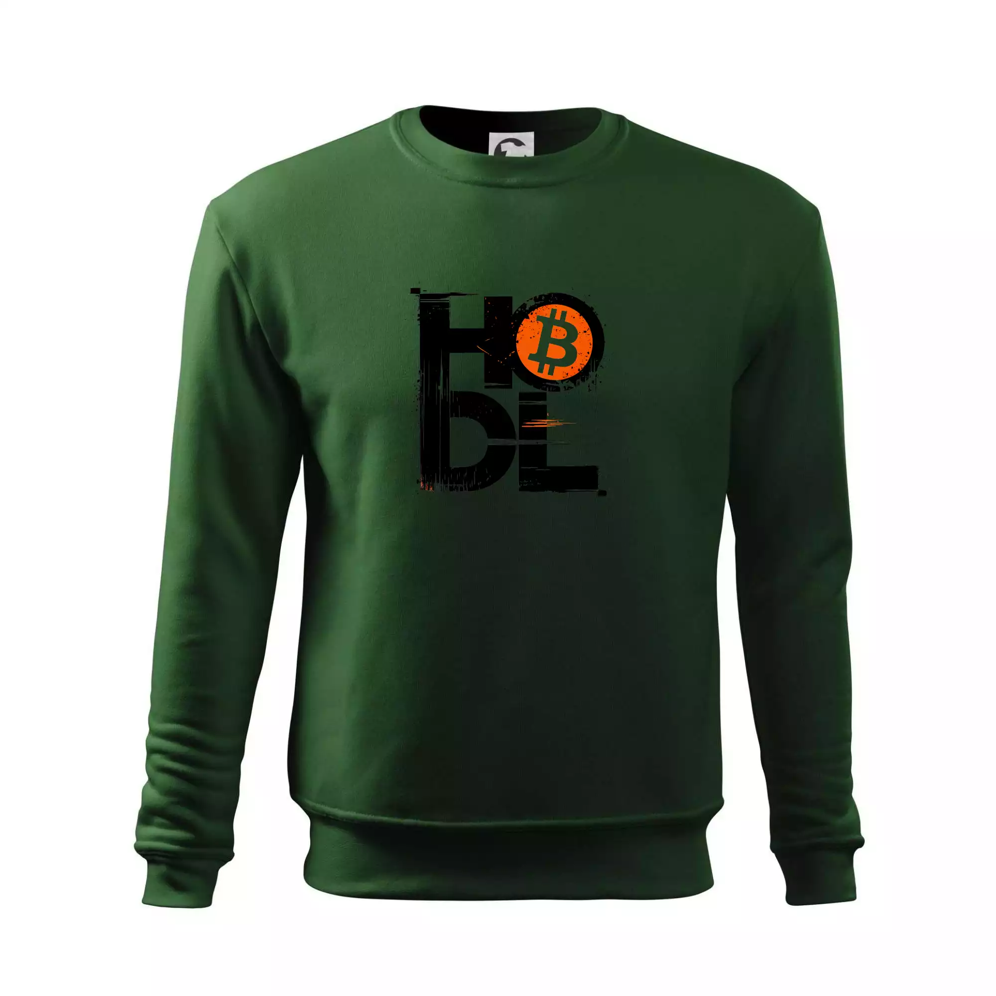 Hodl velký nápis a logo BTC