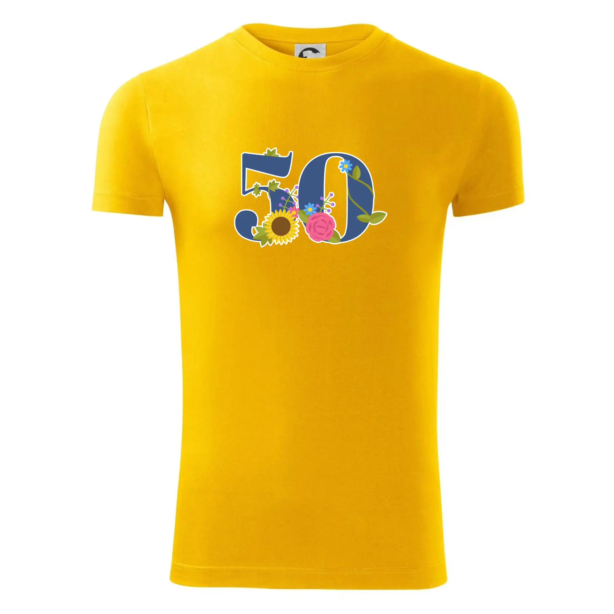 Květinové číslo kreslené - 50