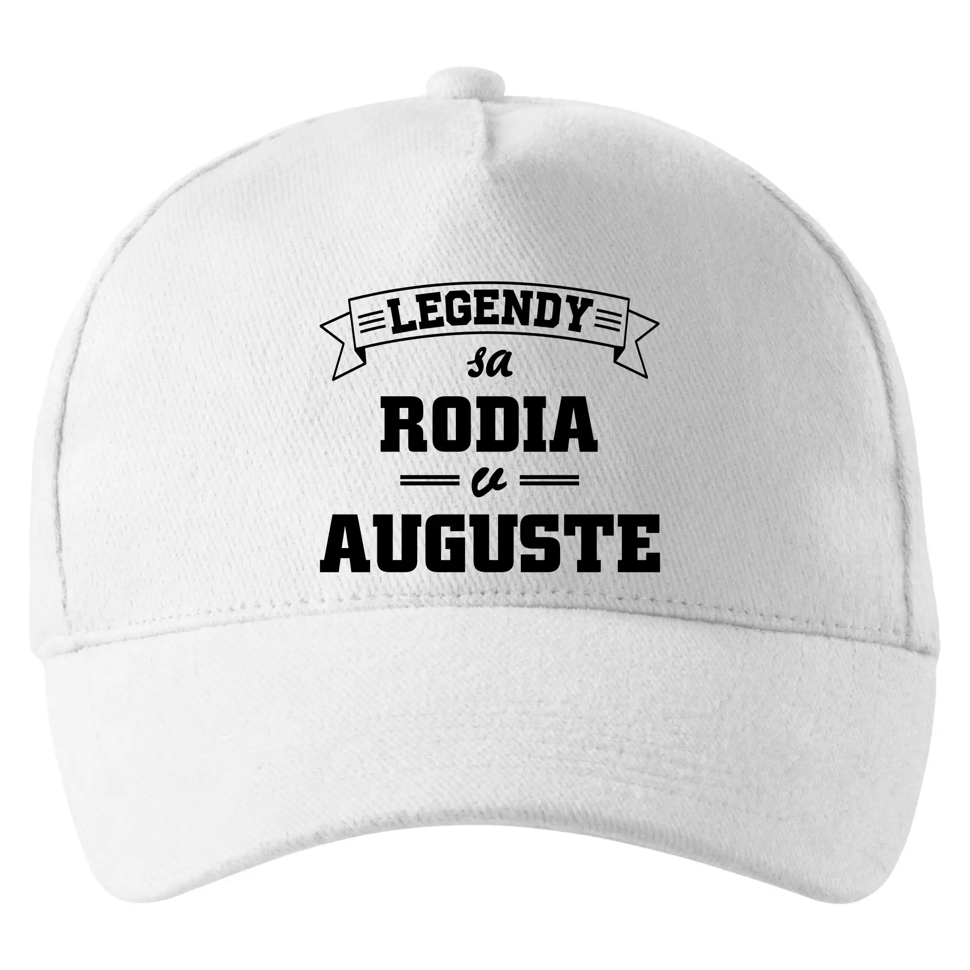 Tričká pre narodených v januáriv auguste - Legendy sa rodia v auguste - Šiltovka so zahnutým šiltom a mosaznou sponou
