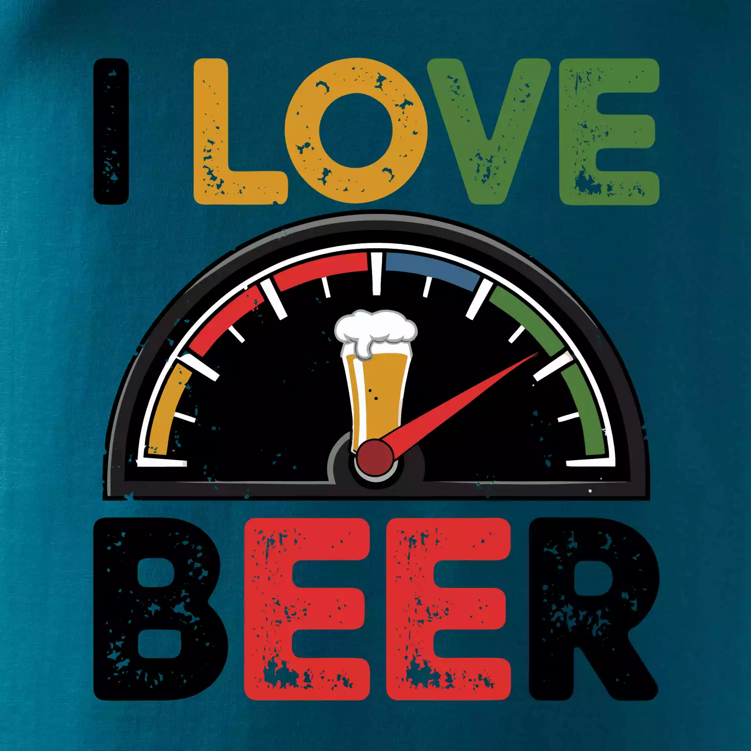 I love beer - palivoměr