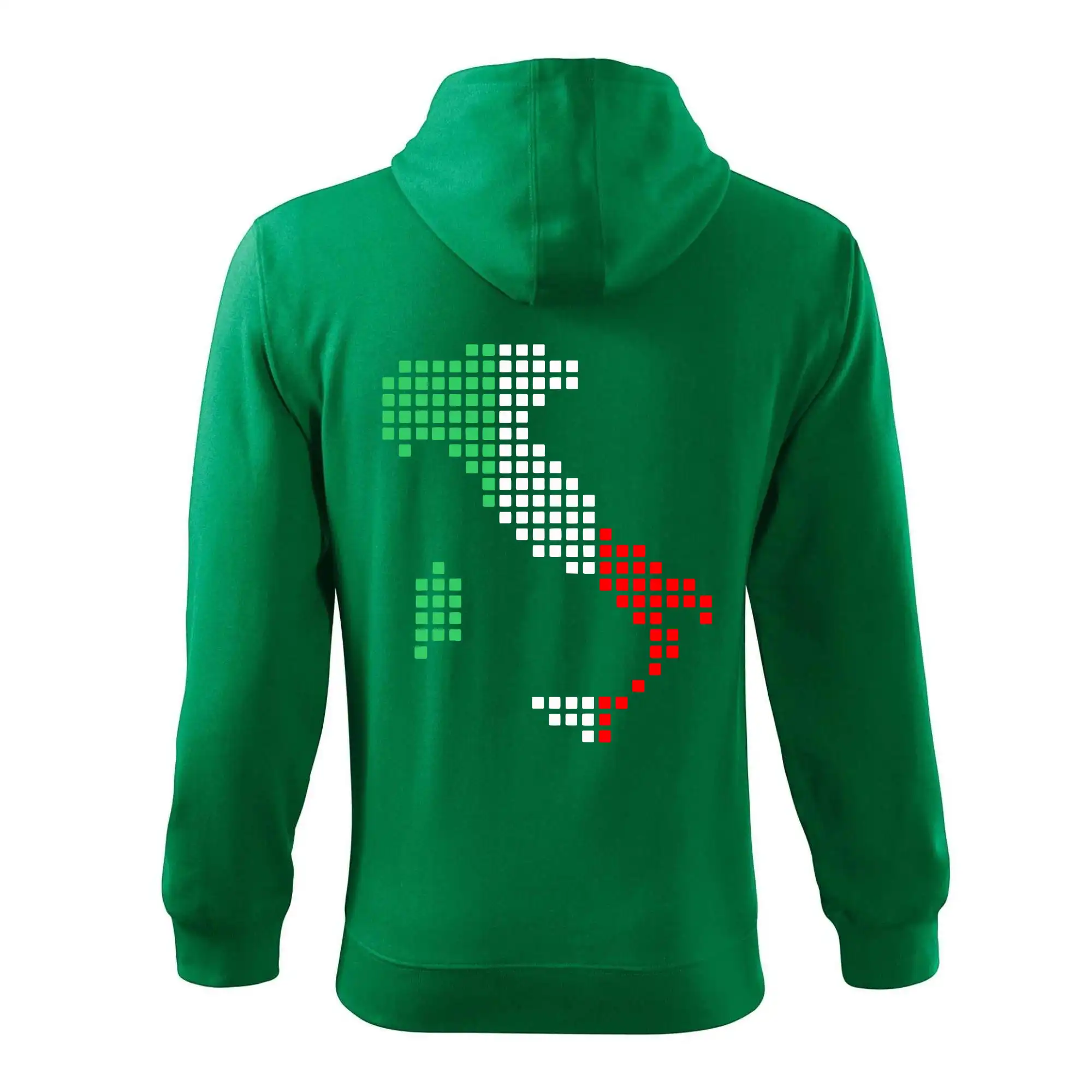 Itálie obrys vlajka