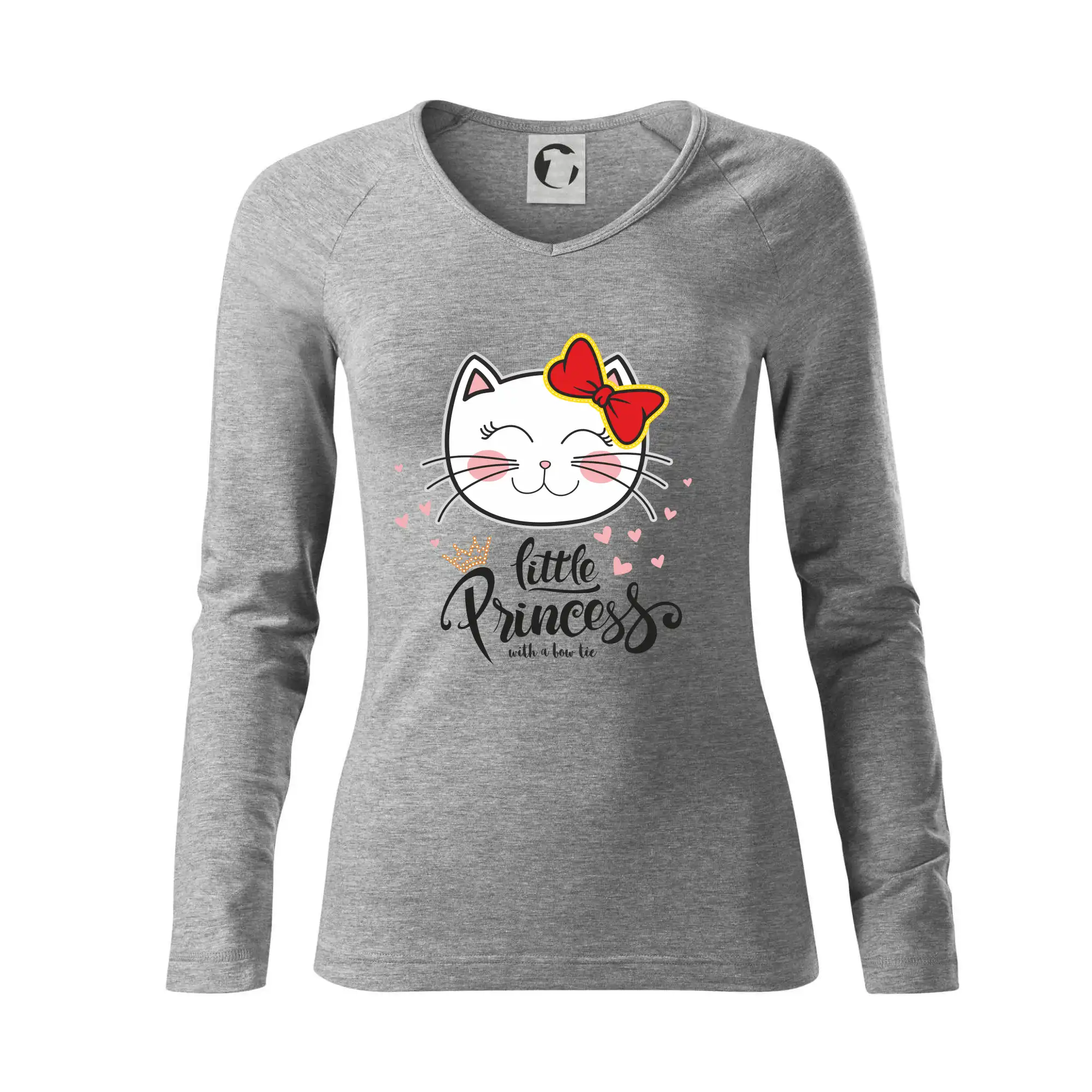 Vtipná tričká s mačkou - Mačka little princess - Tričko dámske Elegance