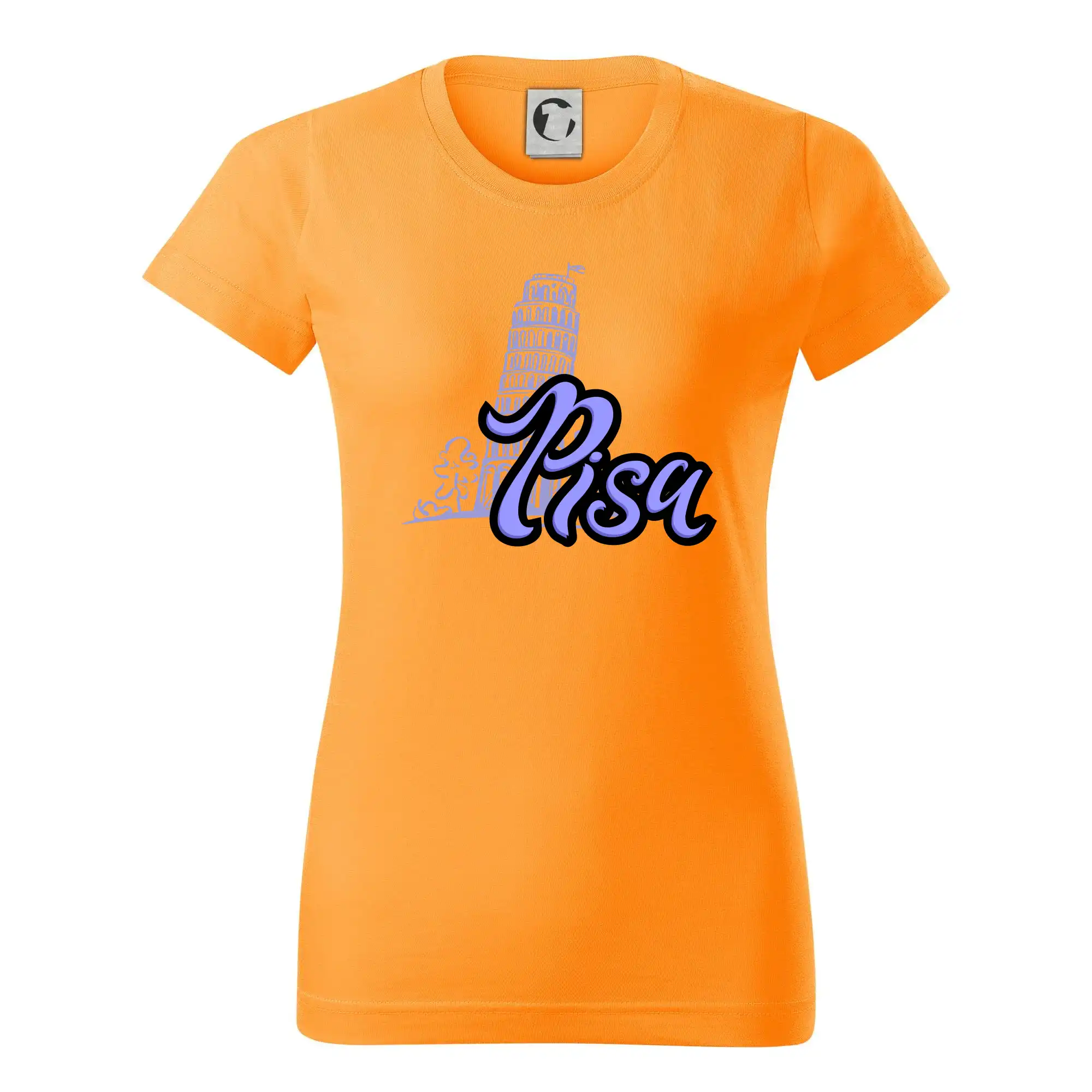 Tričká Taliansko - Pisa Lettering - Dámske tričko basic - ľahko voľnejšie a dlhšie