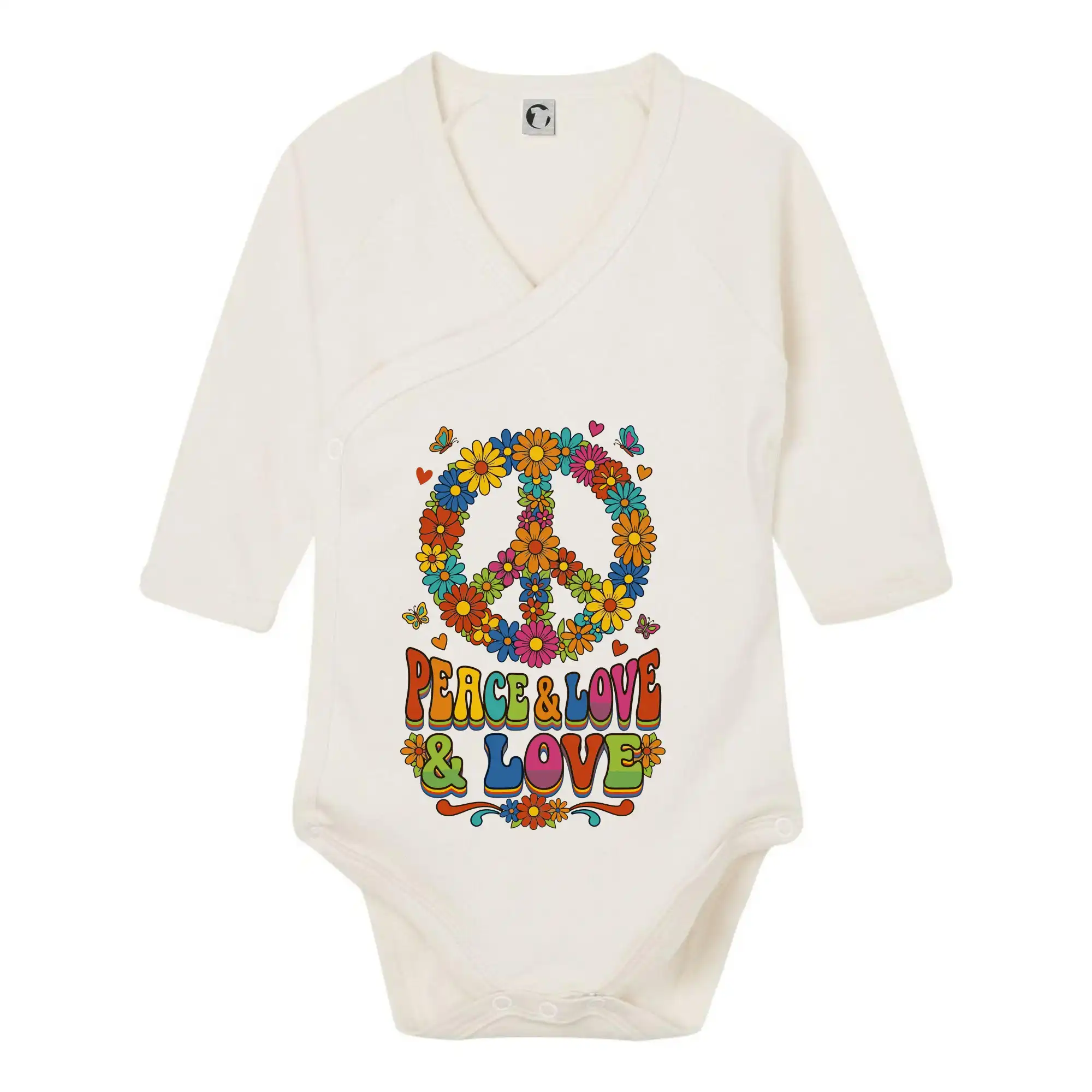 Peace and love - na výšku s květy