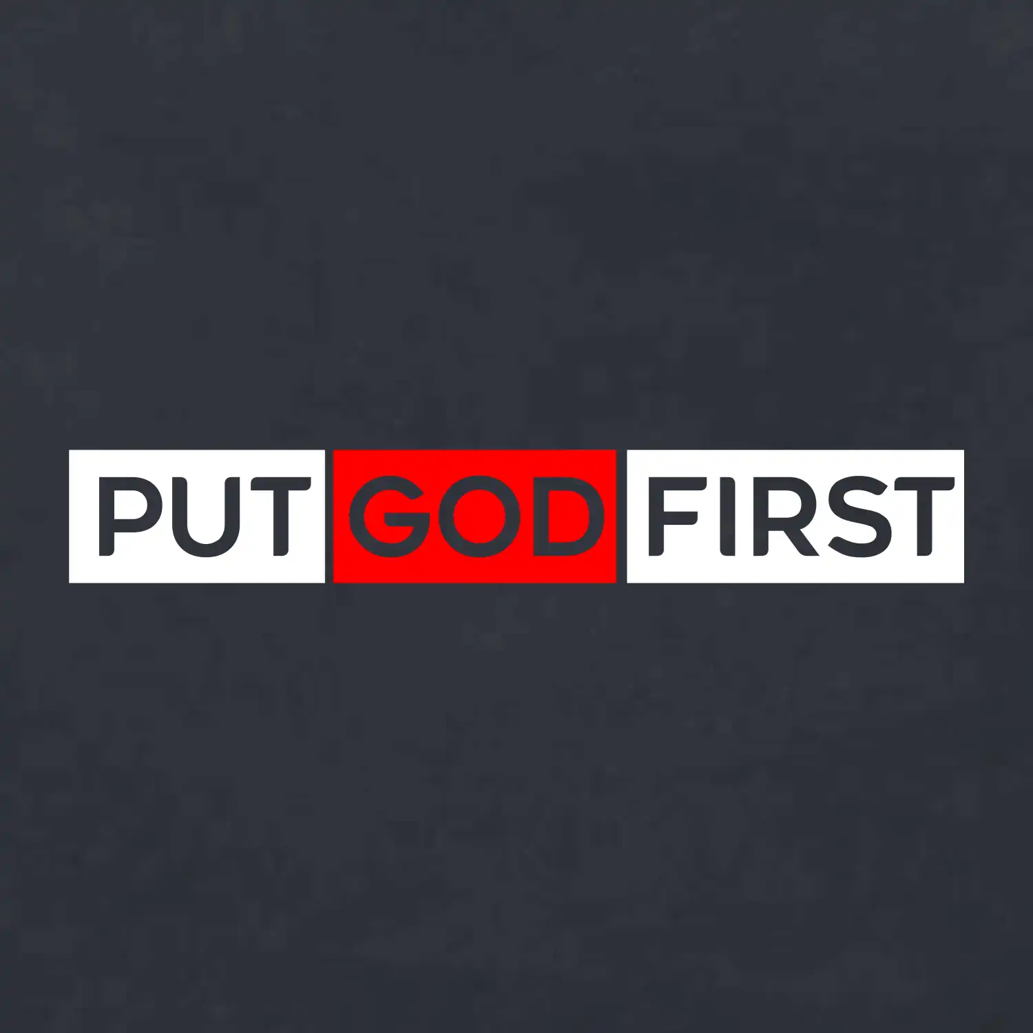 Put God first obdélník