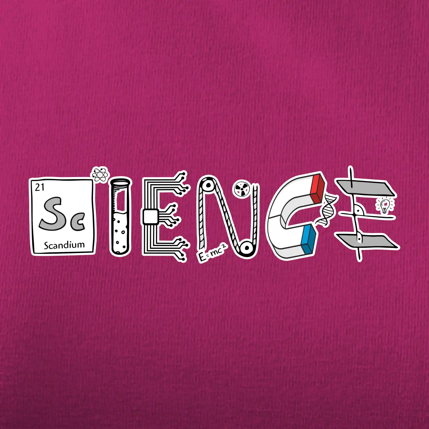 Science věda nápis