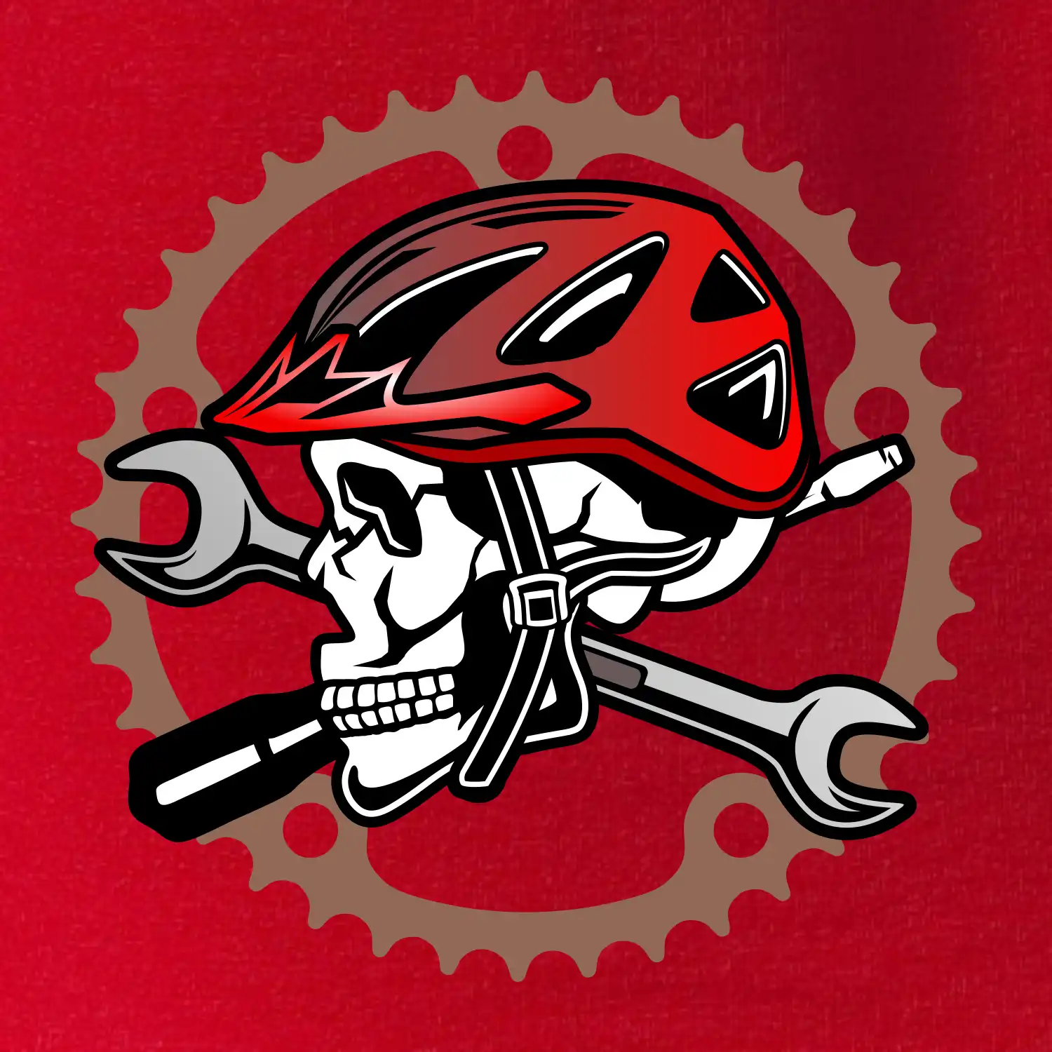 Lebka biker opravář