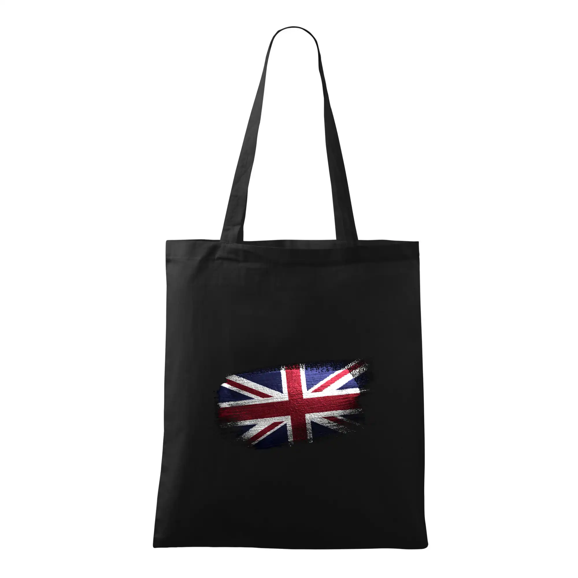Tričká Anglicko - Britská vlajka ohryzené - Taška bavlnená