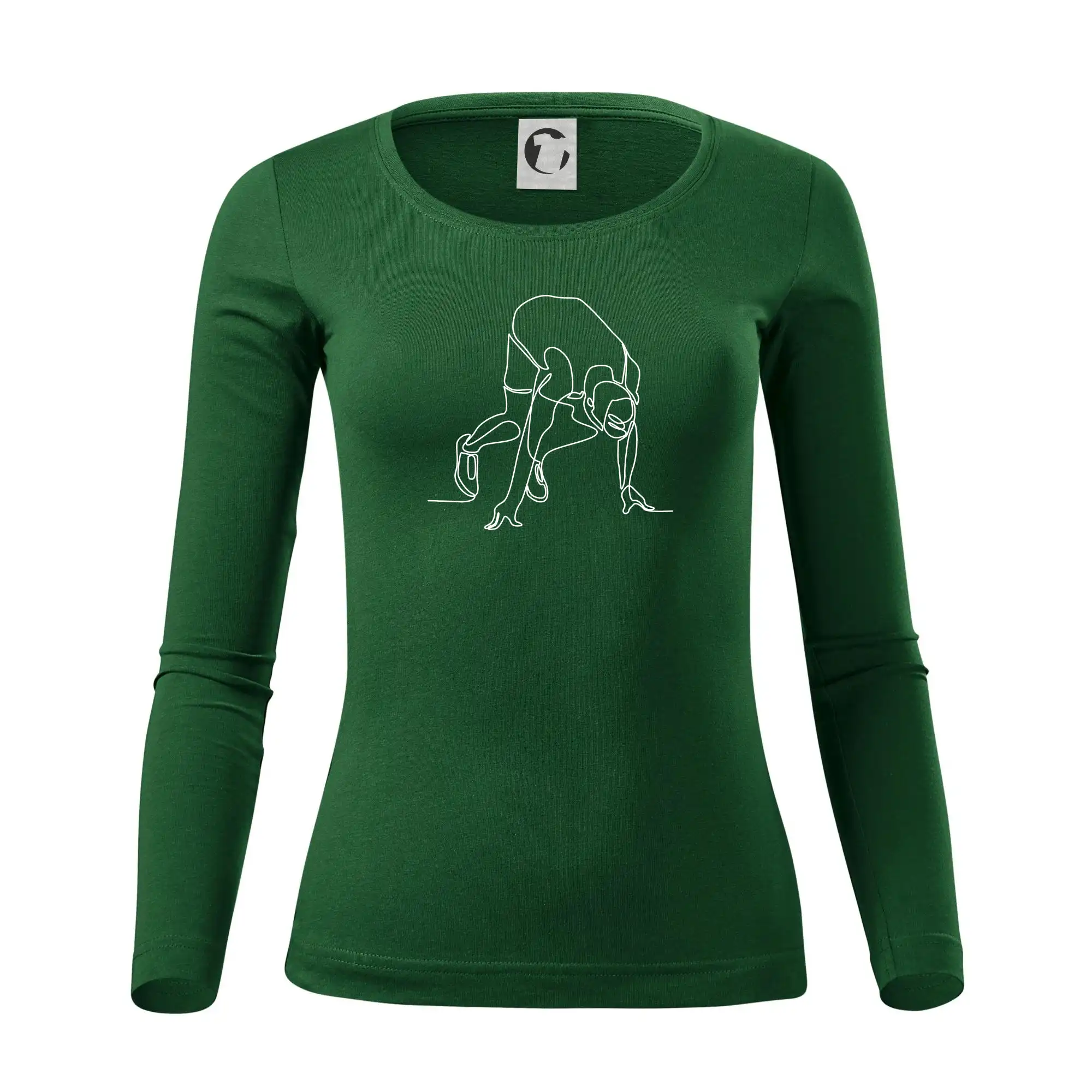 Běžec na startu jedním tahem