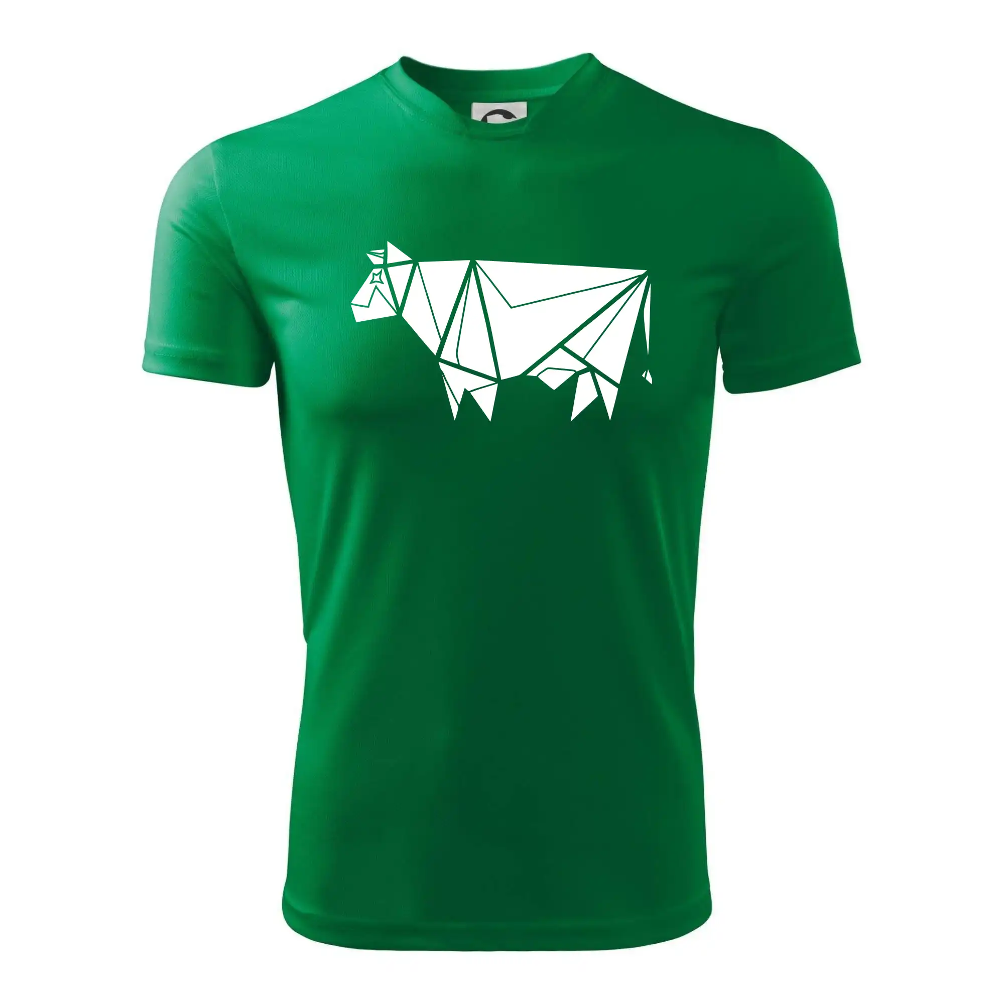 Origami kráva z boku