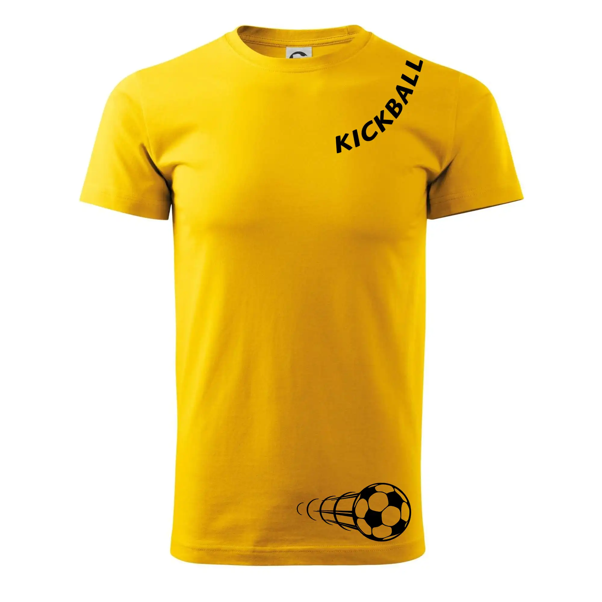 Kickball nápis šikmo