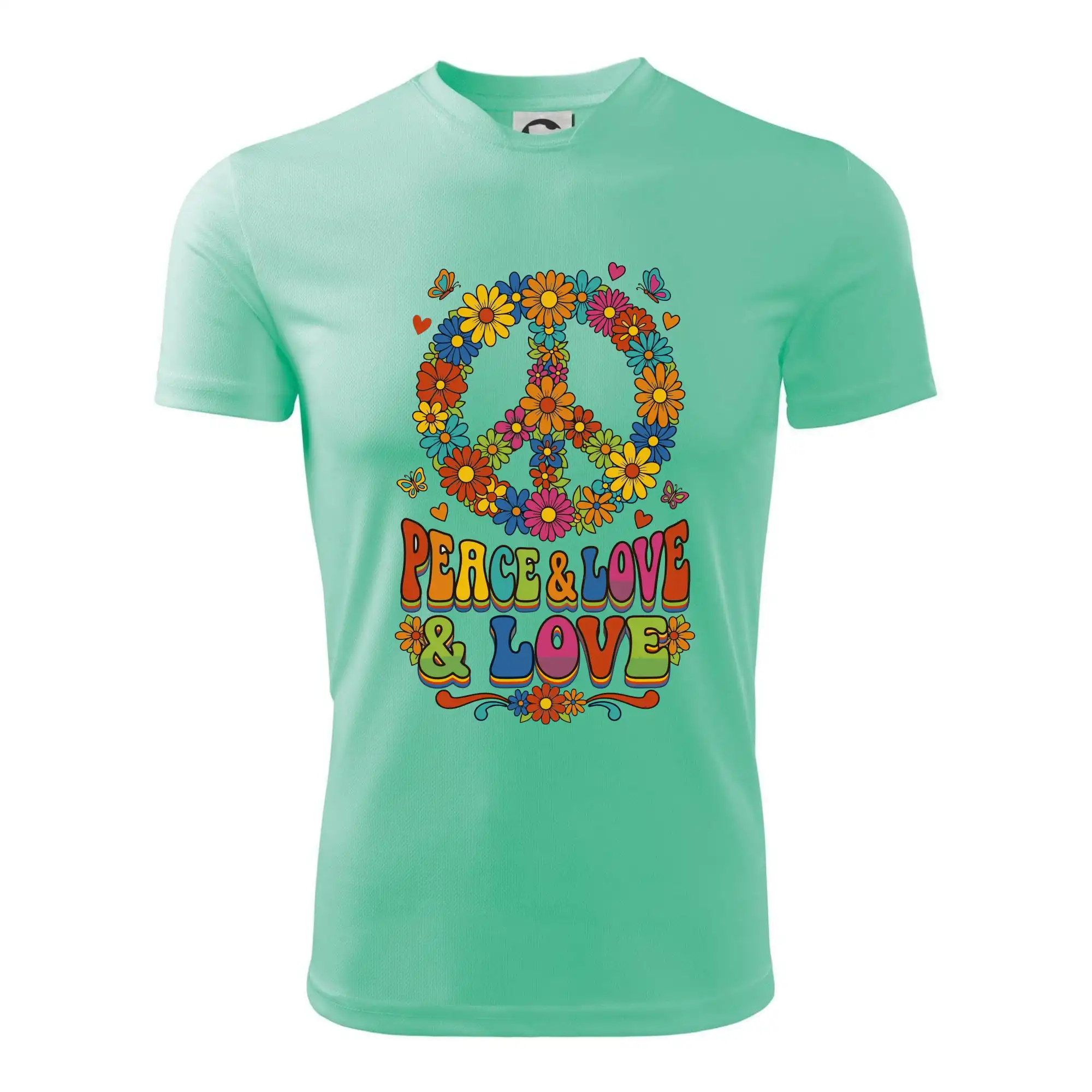 Peace and love - na výšku s květy