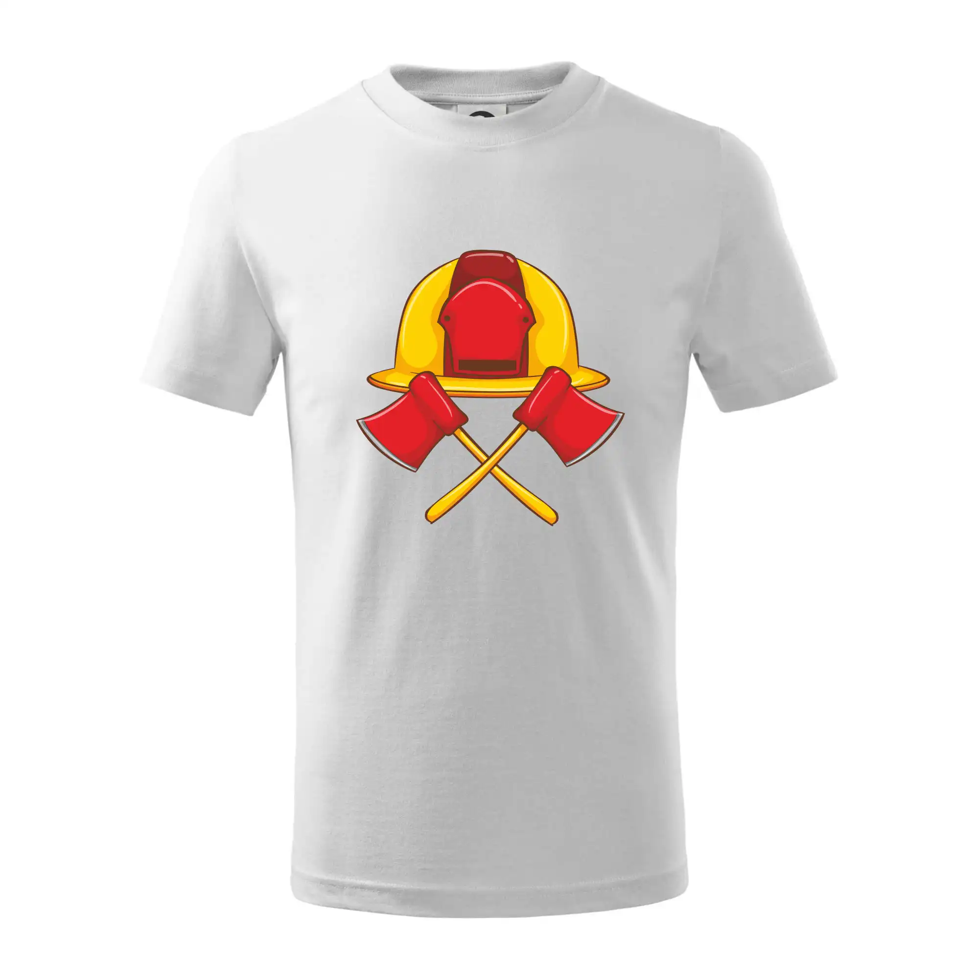 Hasičská helma a sekera