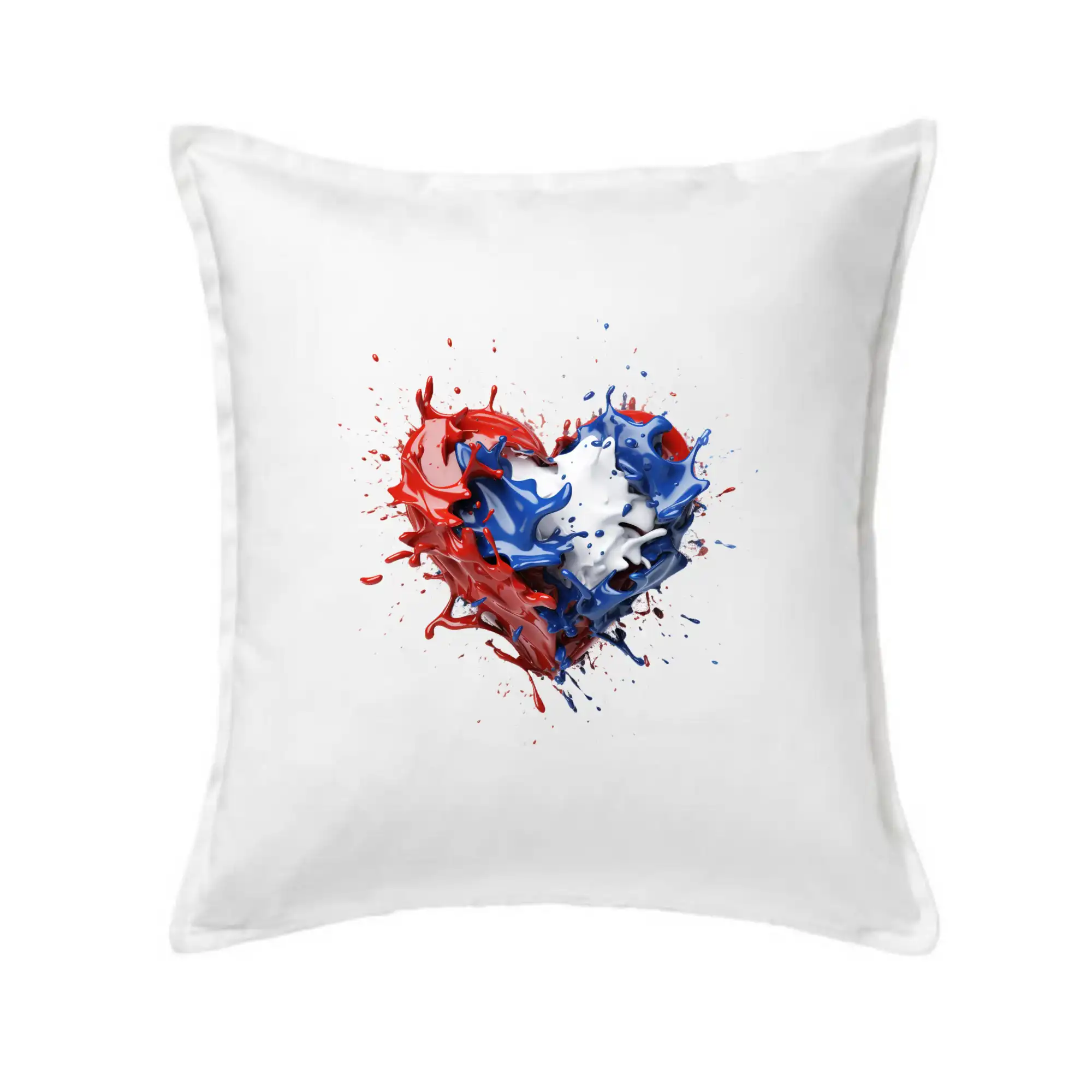 Motívy štátnych vlajok - Srdce rozprsknuté - Slovenské farby - Vankúš 50x50