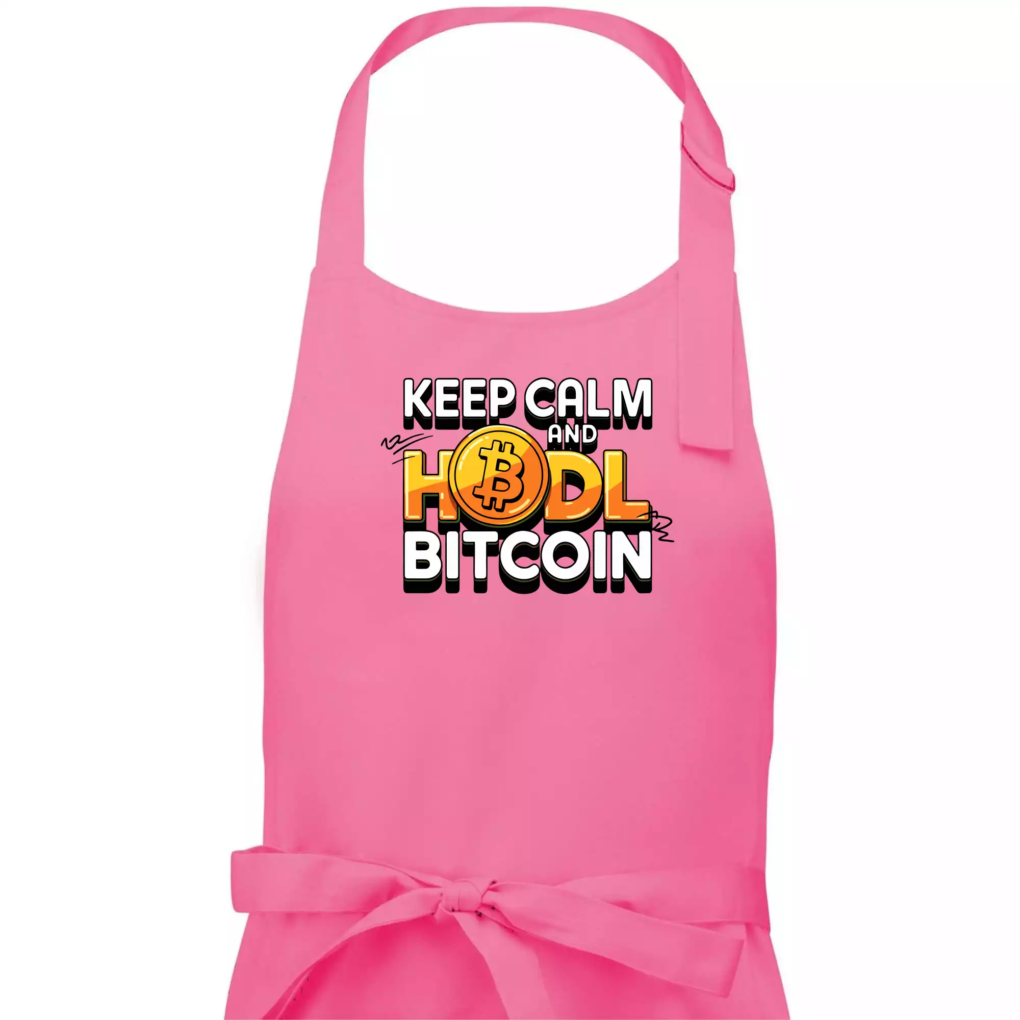 3D nápis Keep Calm and HODL Bitcoin
