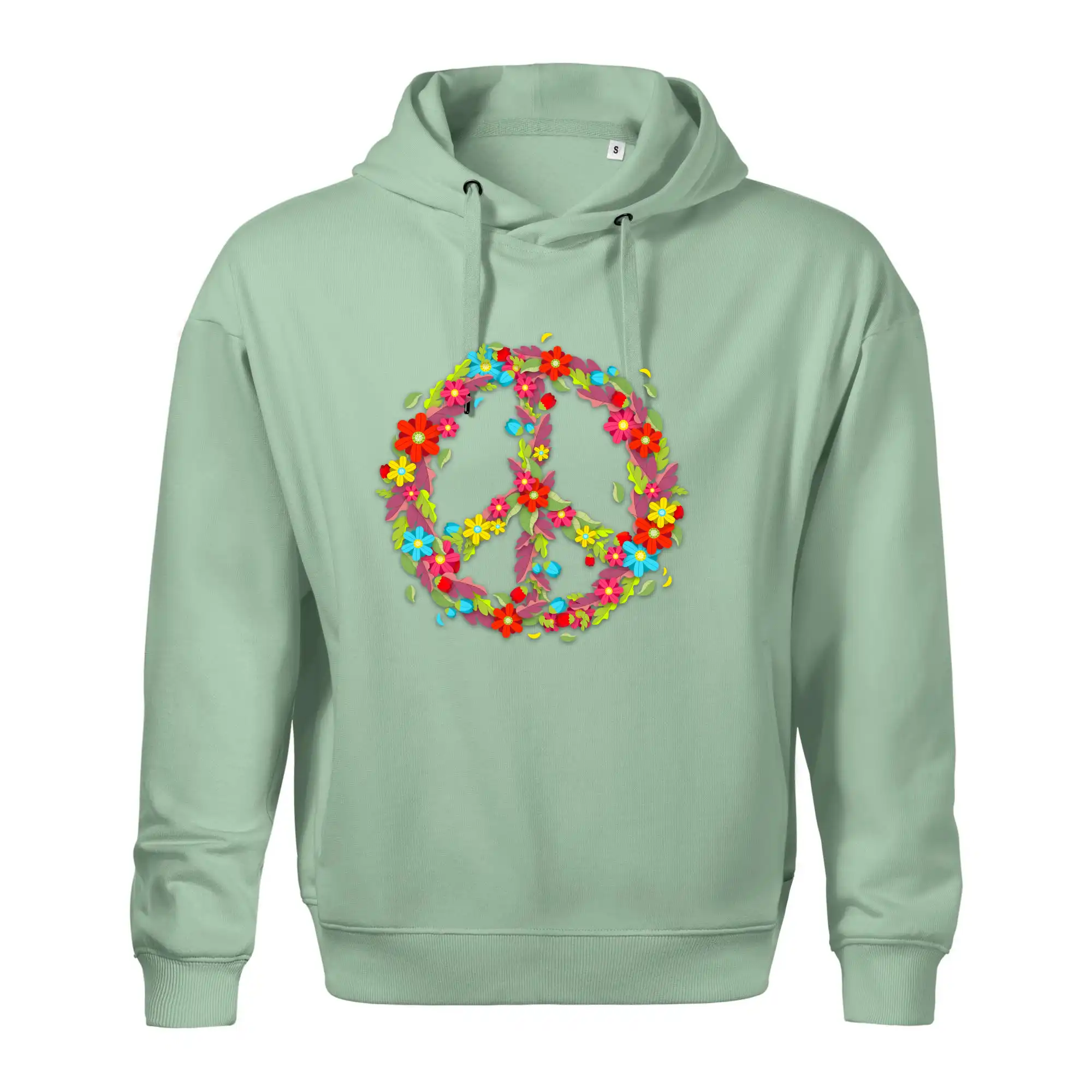 Peace symbol červené květiny