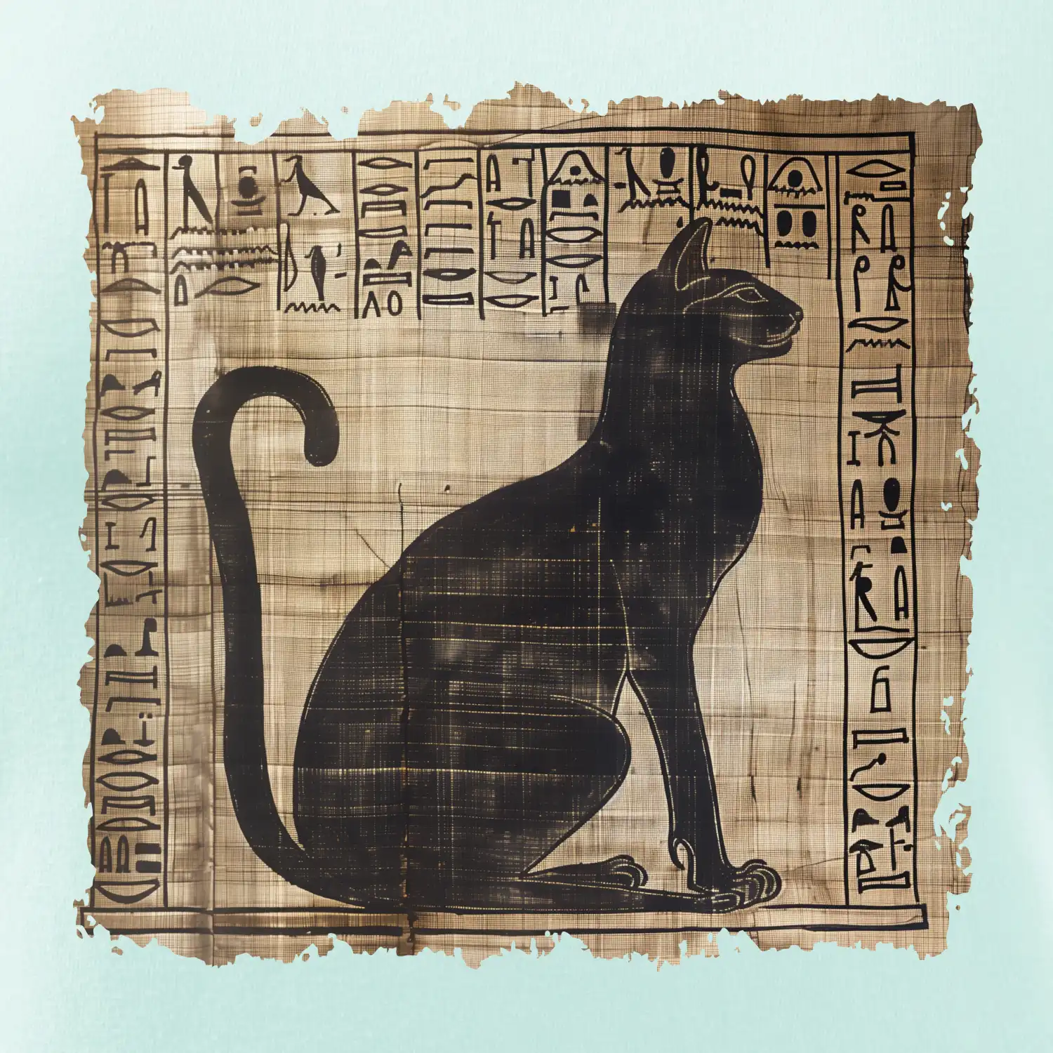Egyptské hieroglyfy kočka