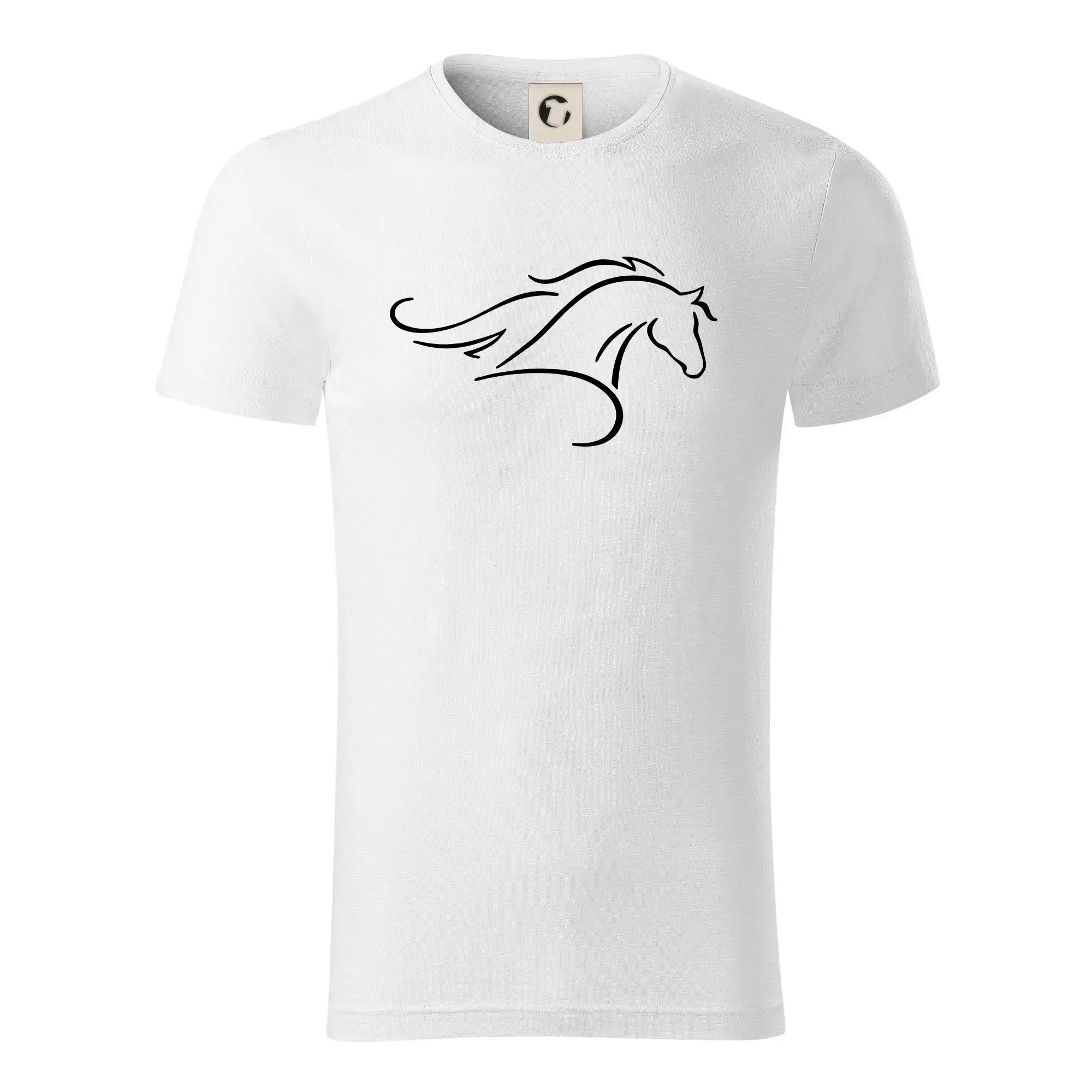 Kůň - bežící silueta hlavy