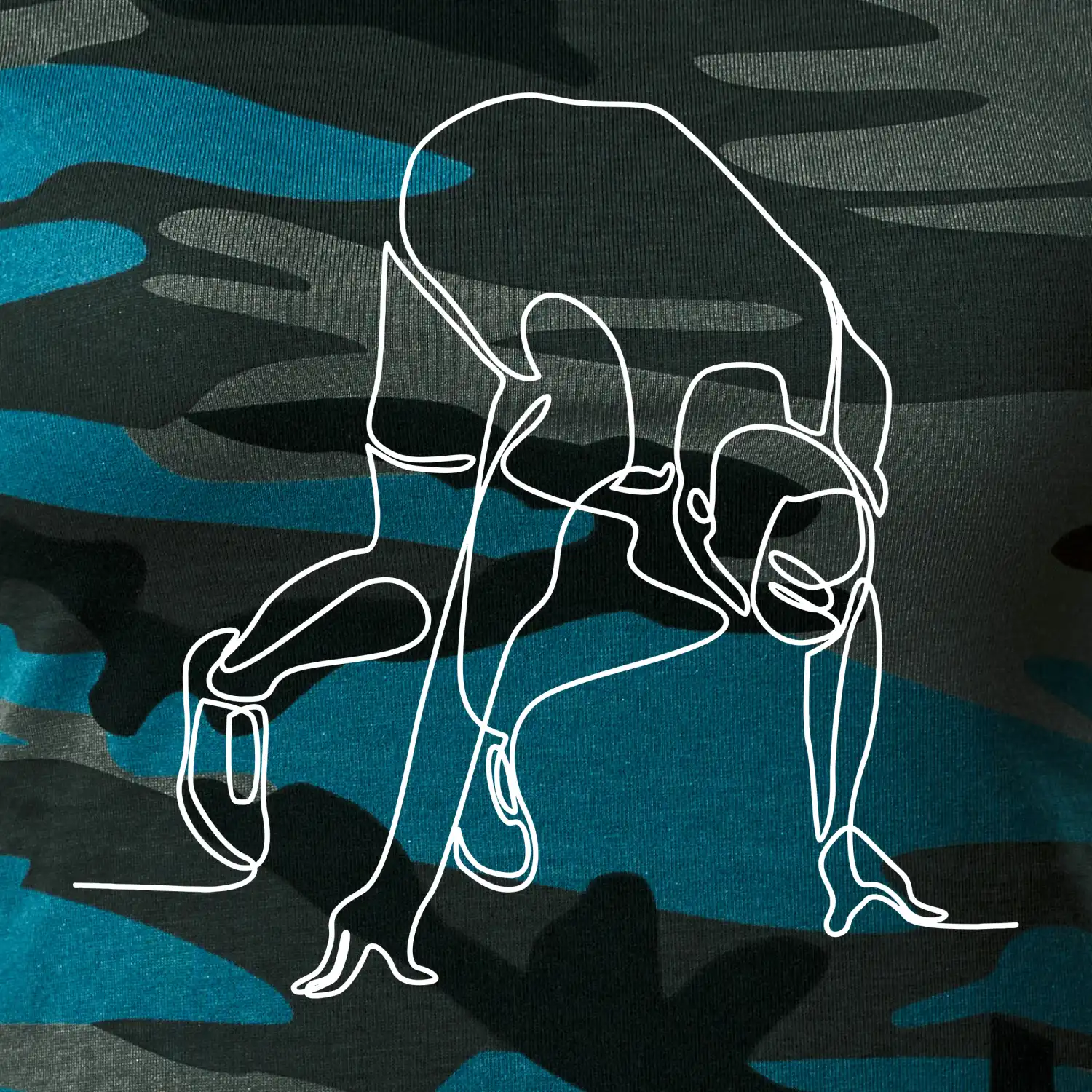 Běžec na startu jedním tahem